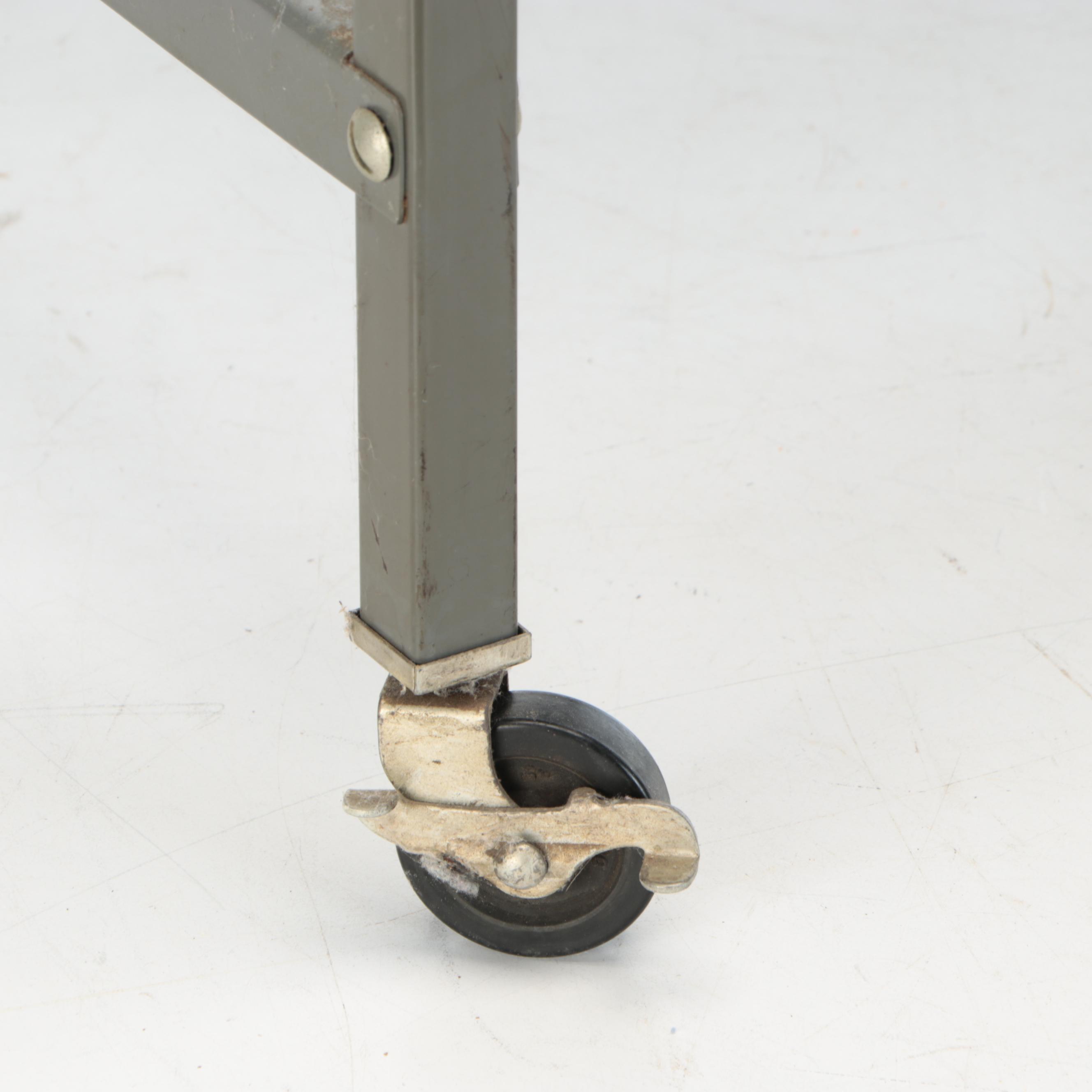 Tiffany Stand Co. Grey Enameled Metal Stand