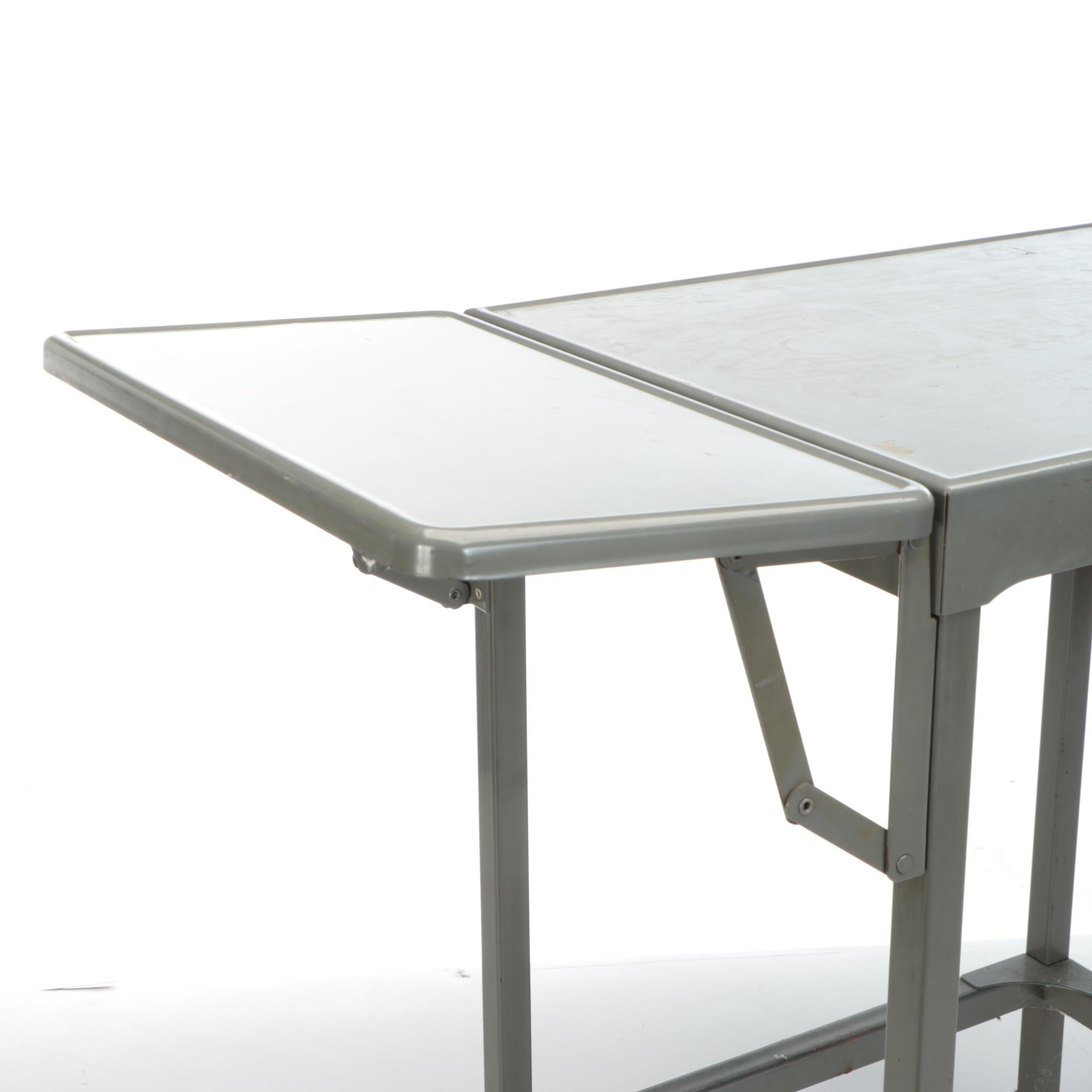 Tiffany Stand Co. Grey Enameled Metal Stand