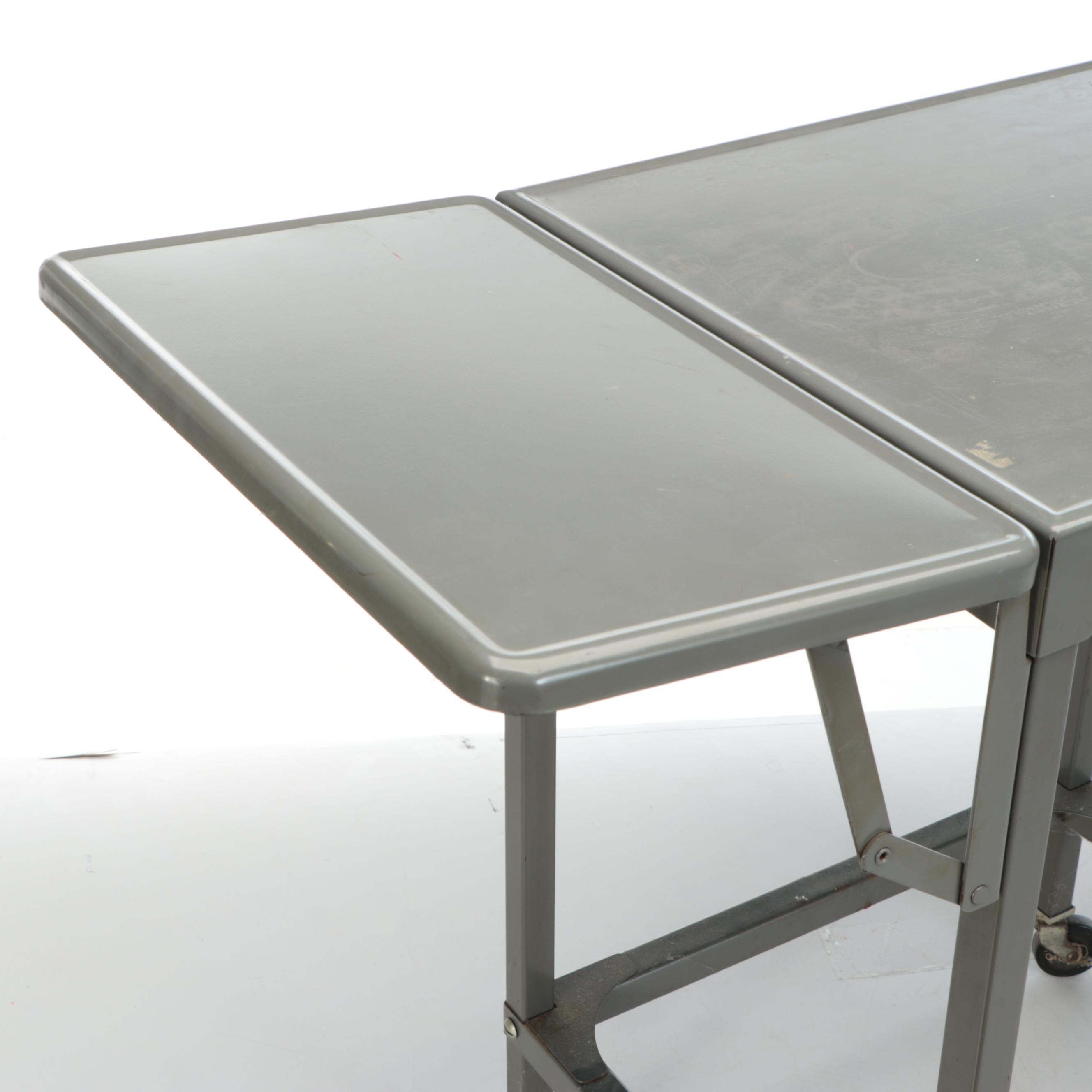 Tiffany Stand Co. Grey Enameled Metal Stand