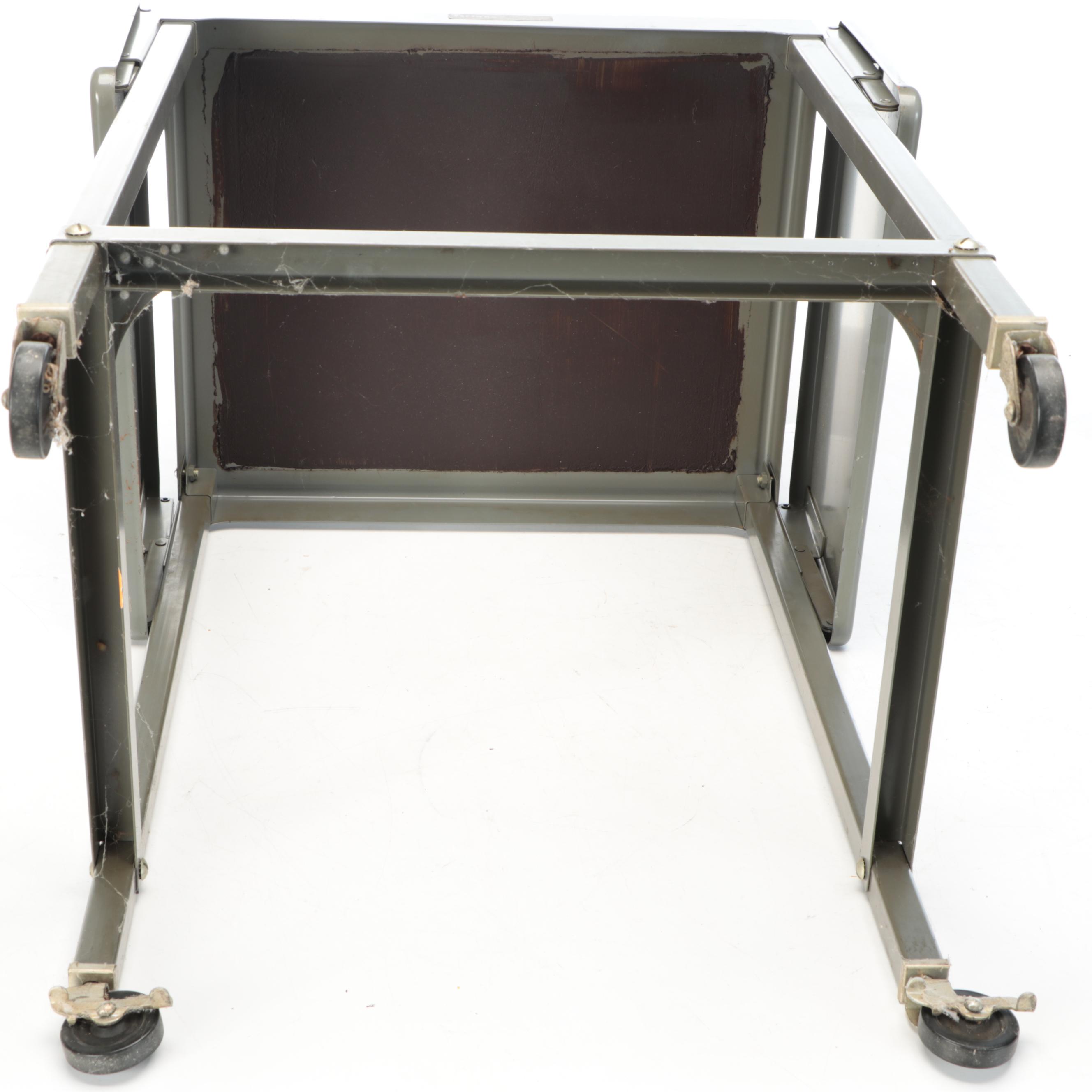 Tiffany Stand Co. Grey Enameled Metal Stand