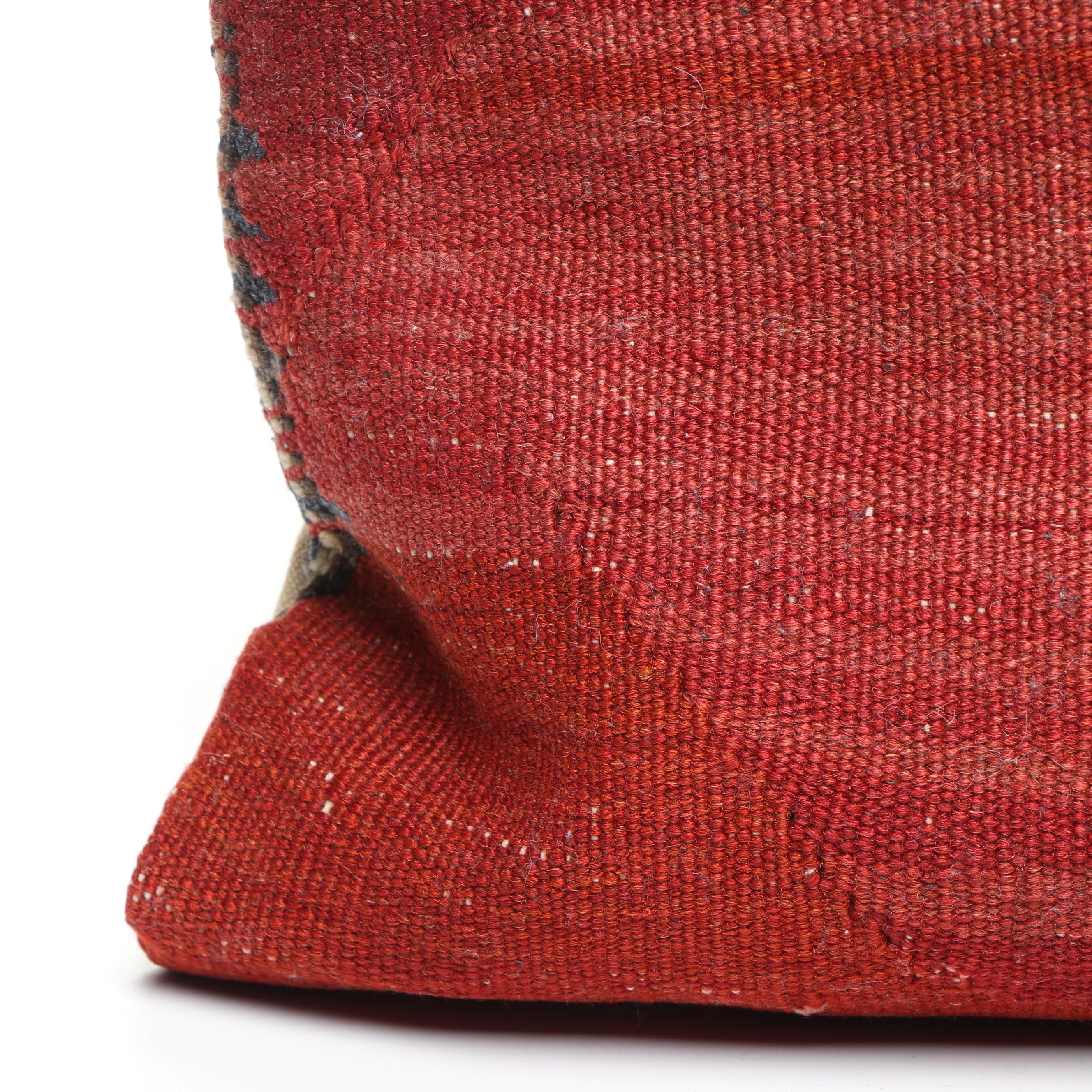 Handwoven Turkish Kilim Rug Faced Accent Pillows