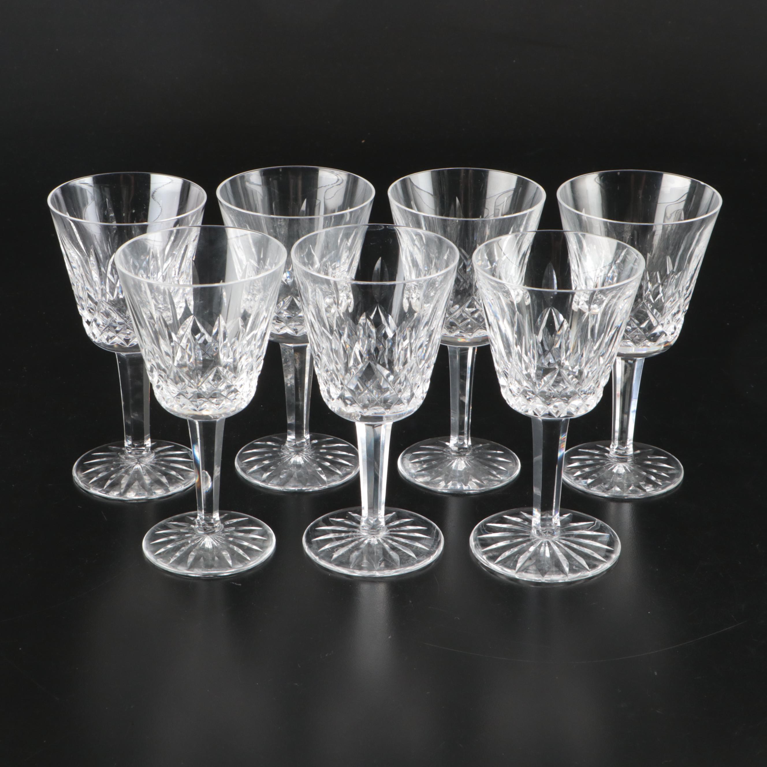 Waterford "Lismore" Crystal Clarets