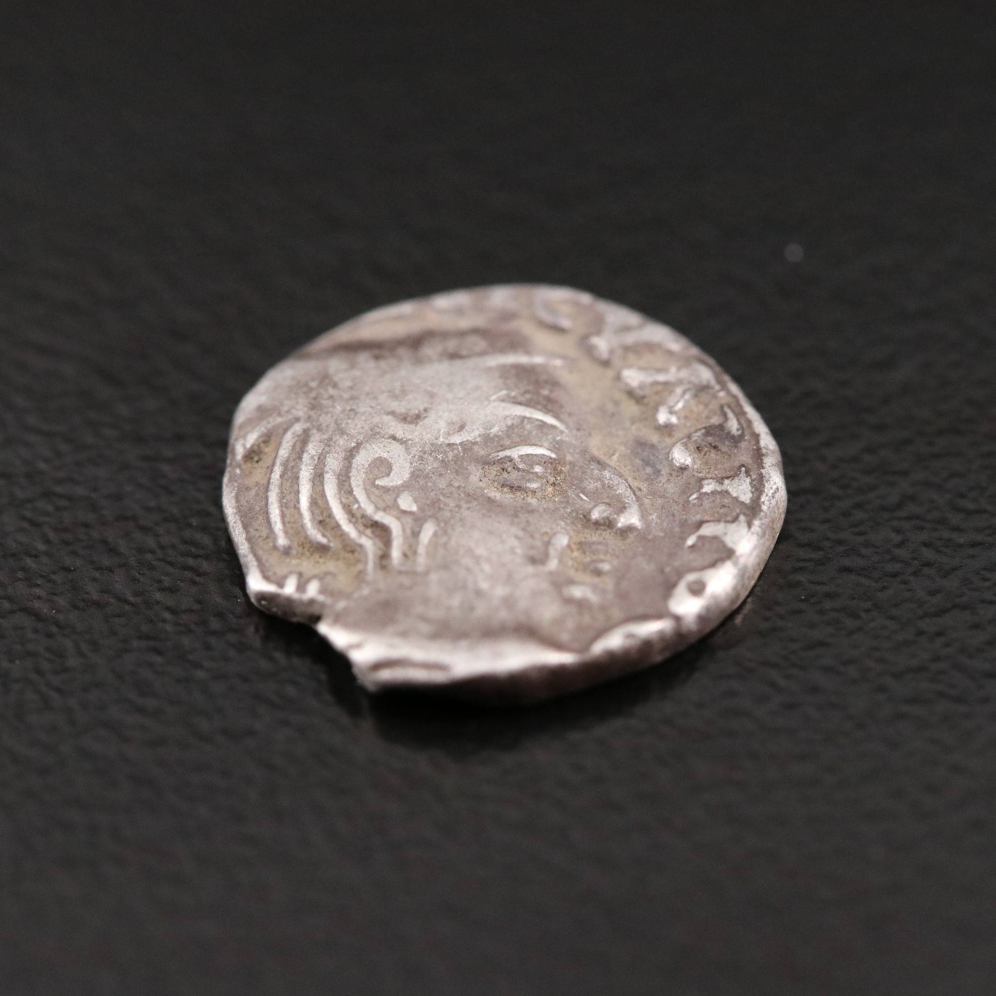 Ancient India, Abhira Dynasty AR Drachme Coin of Isvaradatta, ca. 248 A.D.