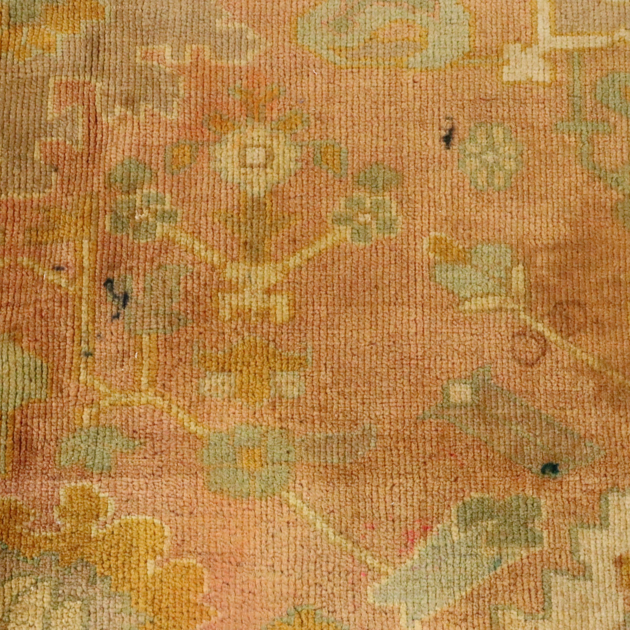 8'3 x 9'9 Hand-Knotted Turkish Oushak Area Rug