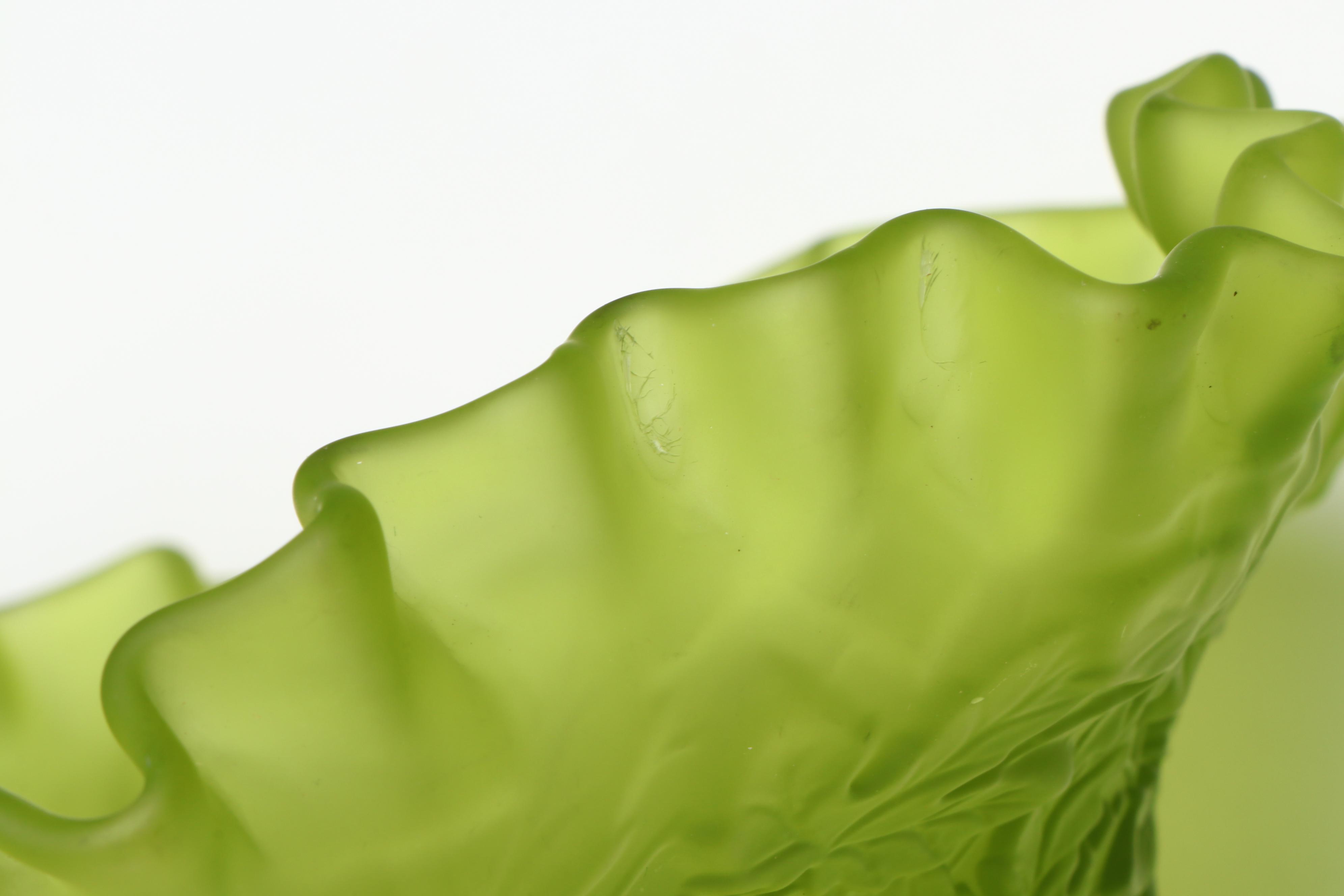 Indiana "Teardrop" with Other Stain Glass Vases and Decor, Mid to Late 20th C.