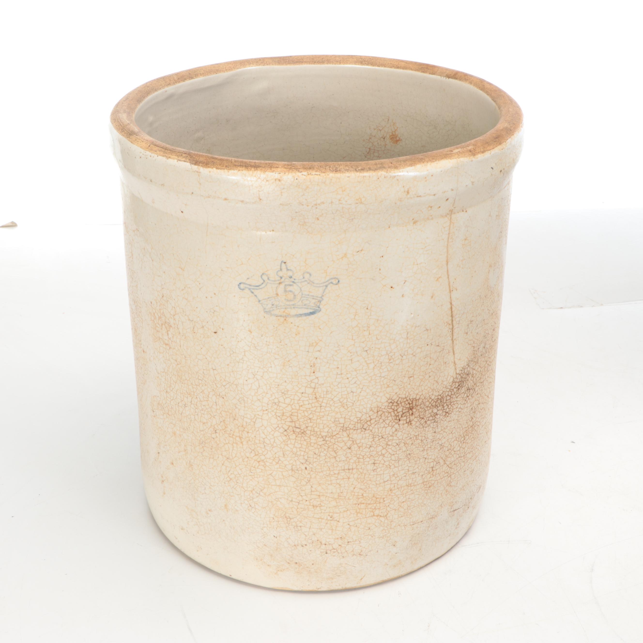 Robinson Ransbottom Crown Stoneware Crocks and Fermenting Tools