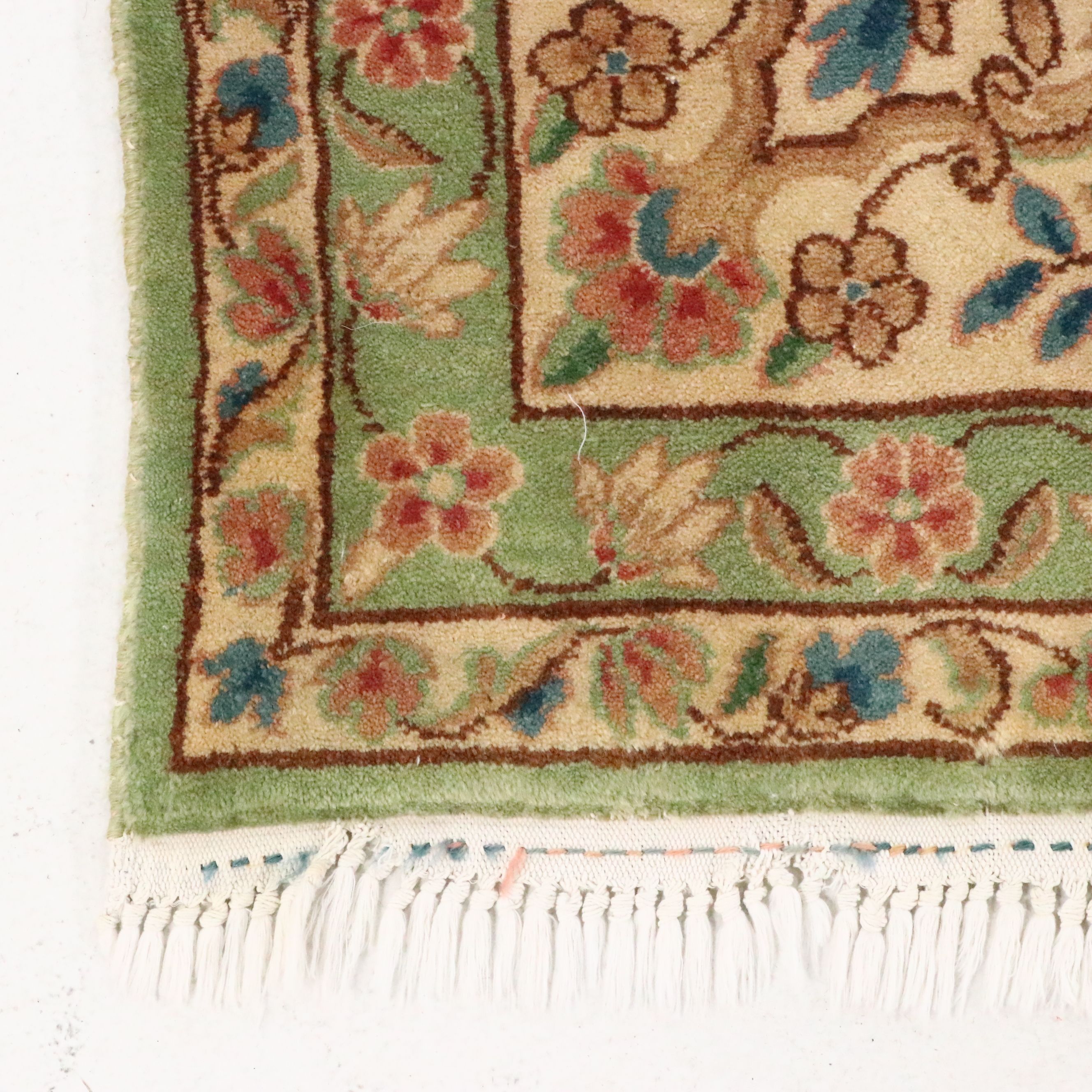 9' x 12'2 Hand-Knotted Persian Kerman Room-Sized Rug