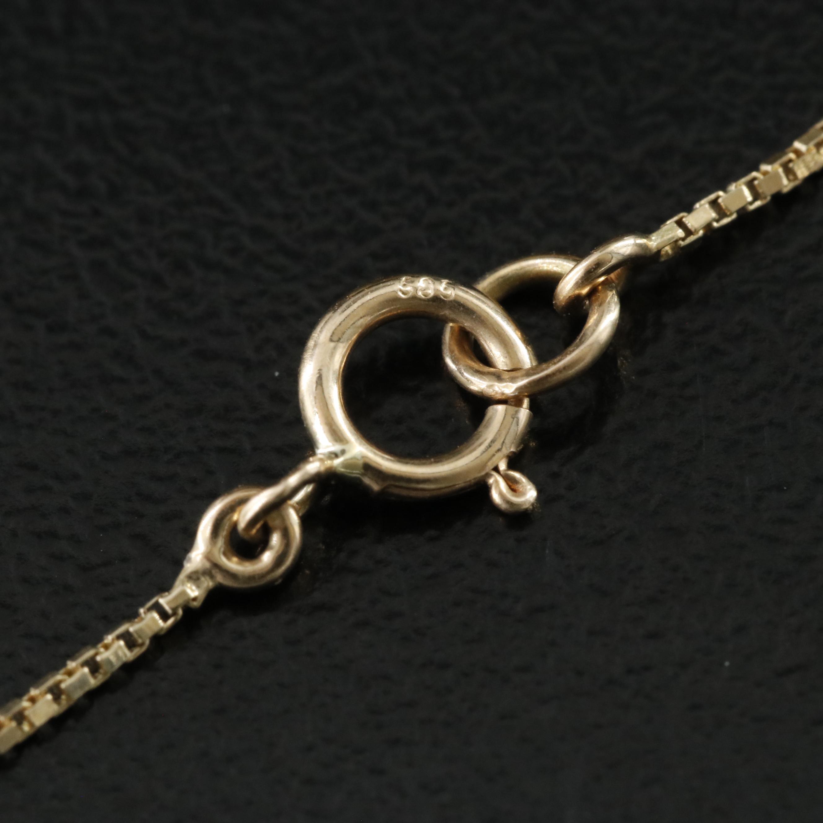 14K Opal and Diamond Pendant Necklace