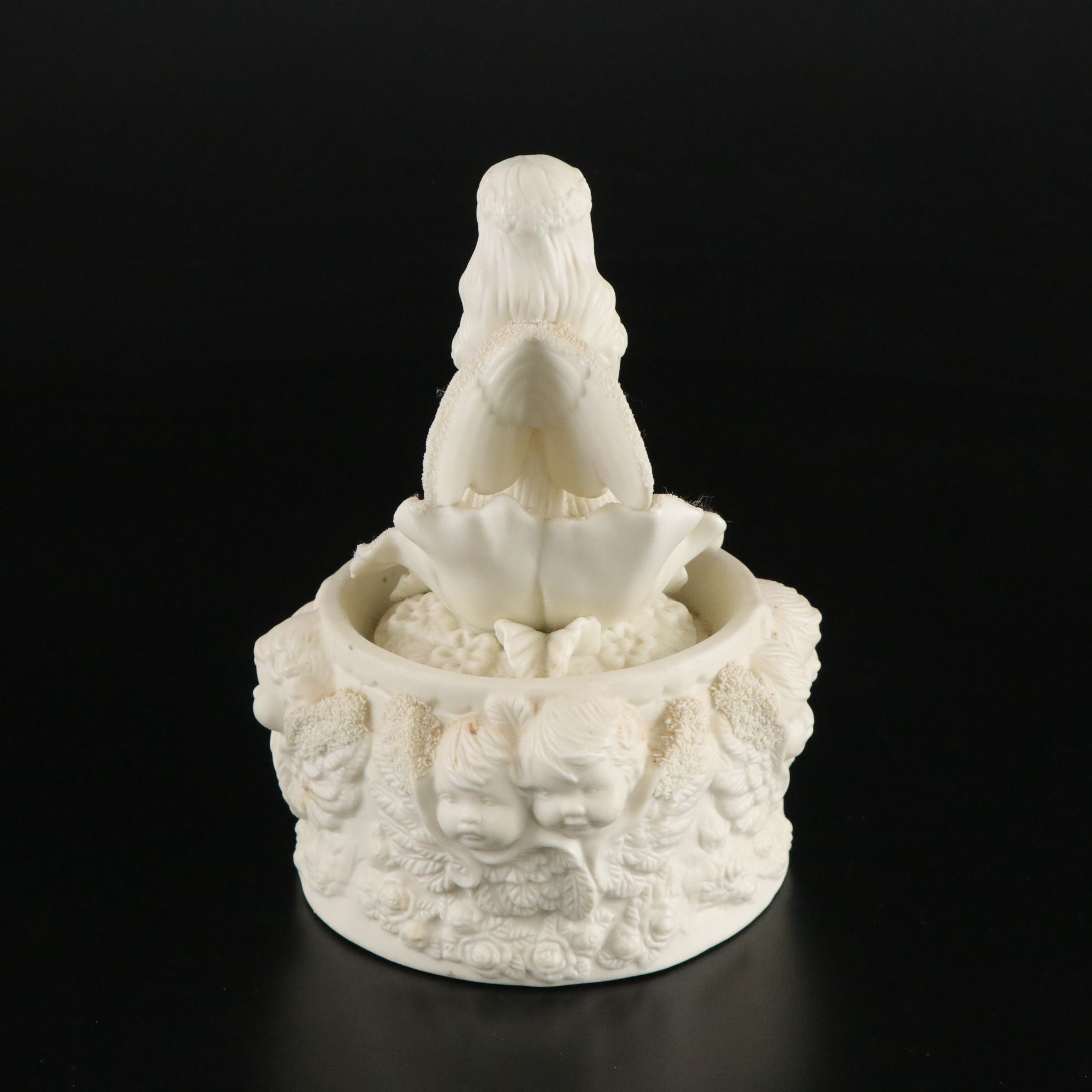 Angel and Cherub Figurines with Votive Candle Cover