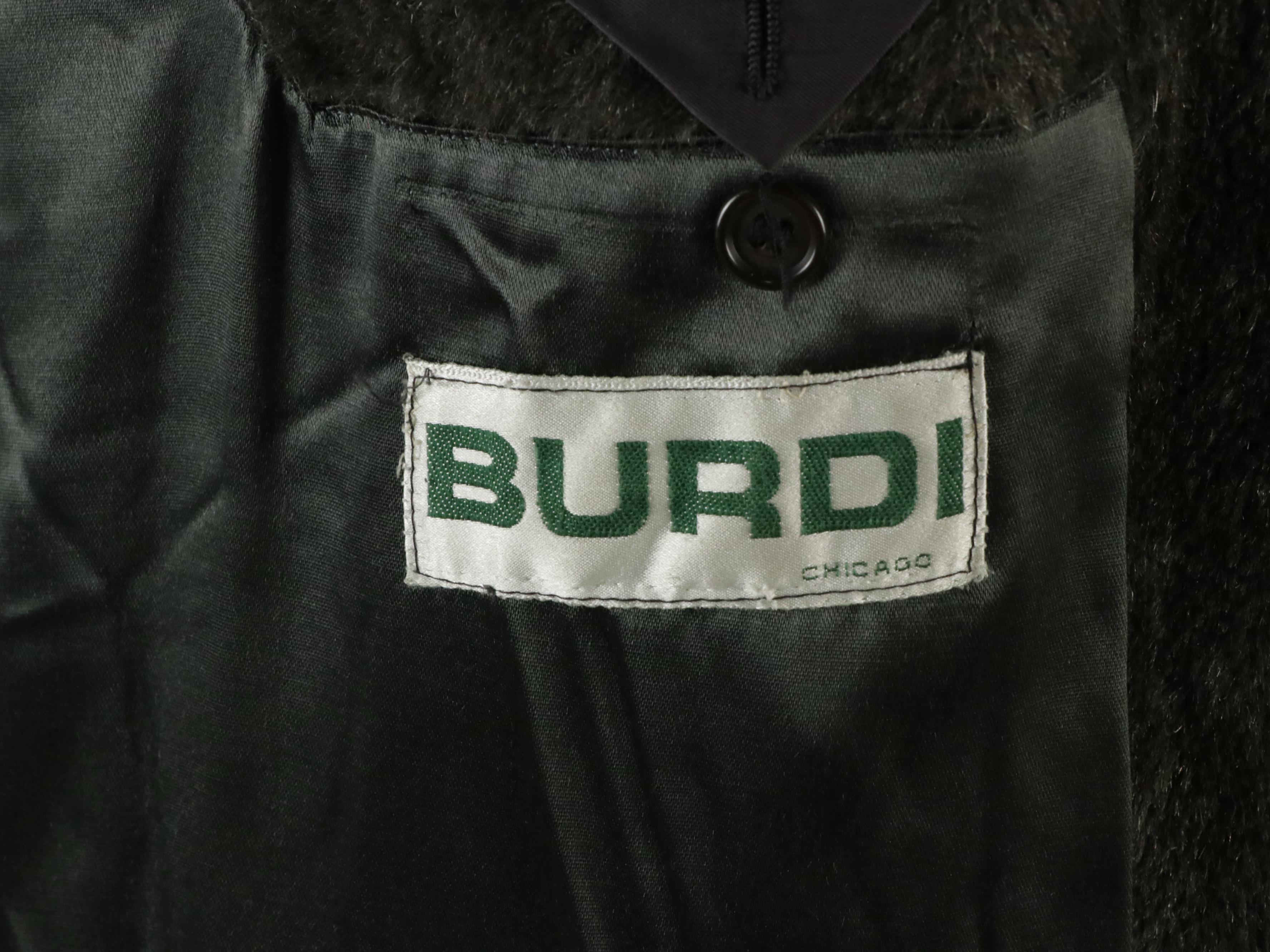 Men's Ravazzolo Belted Overcoat in Leather Trim Faux Fur