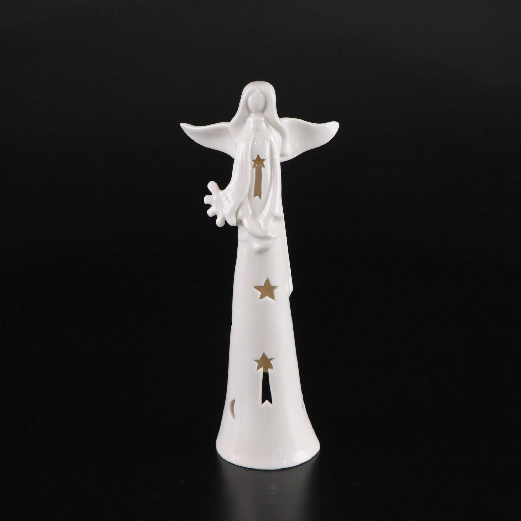 Angel and Cherub Figurines with Votive Candle Cover