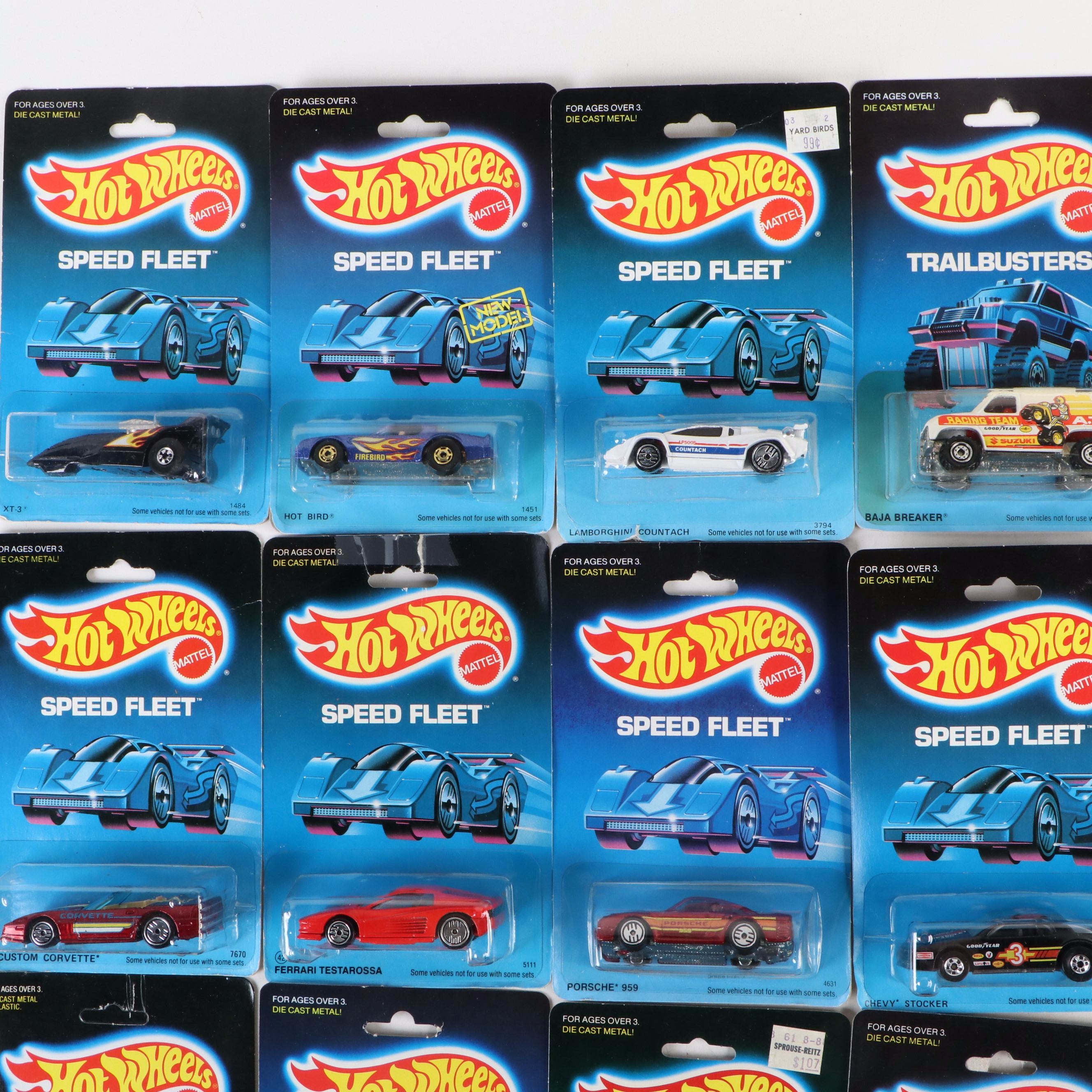 Hot Wheels "Lamborghini Countach," "Chevy Stocker" and More Toy Cars, 1980s
