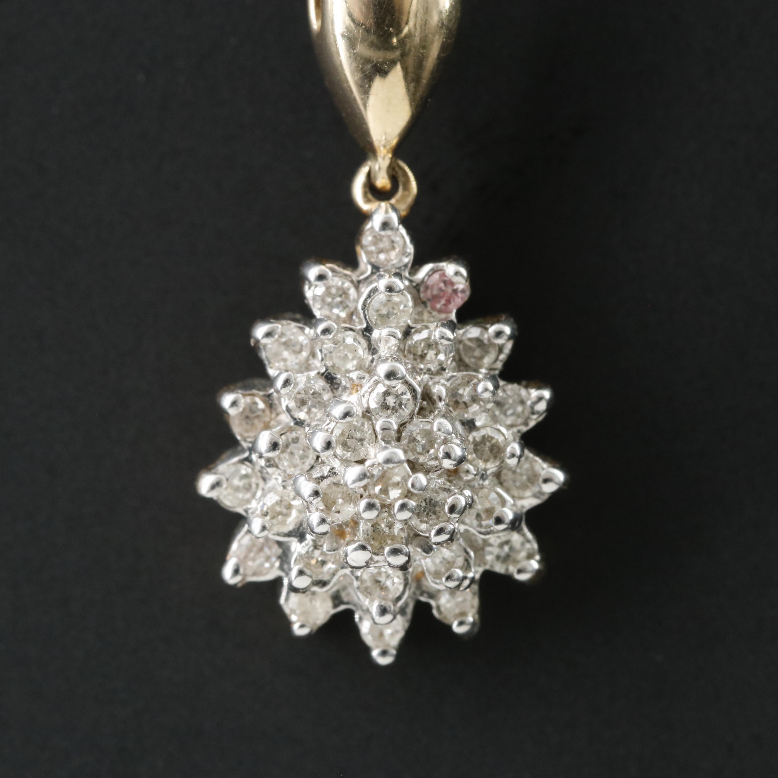 10K 0.33 CTW Diamond Pendant