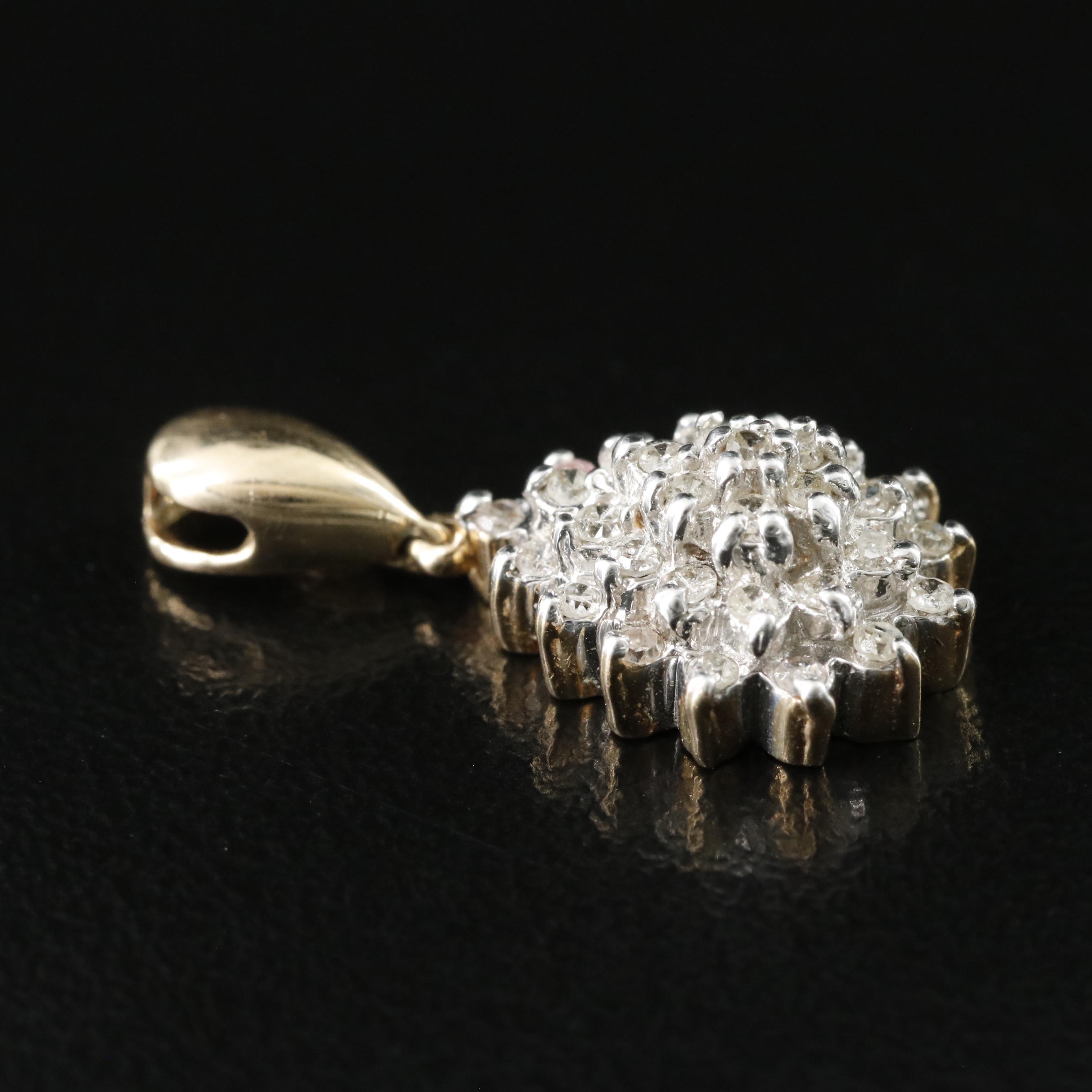 10K 0.33 CTW Diamond Pendant