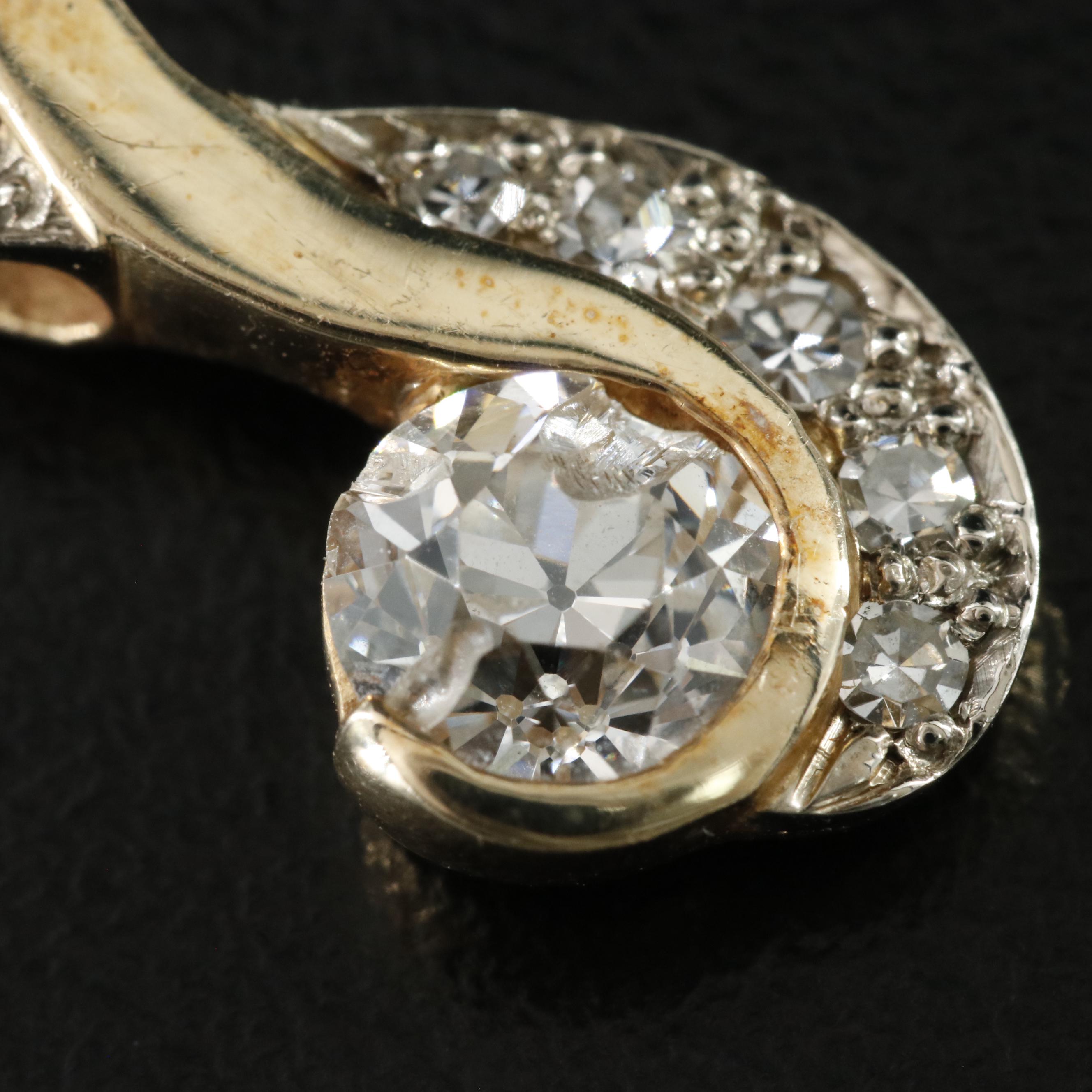 14K 1.20 CTW Diamond Pendant