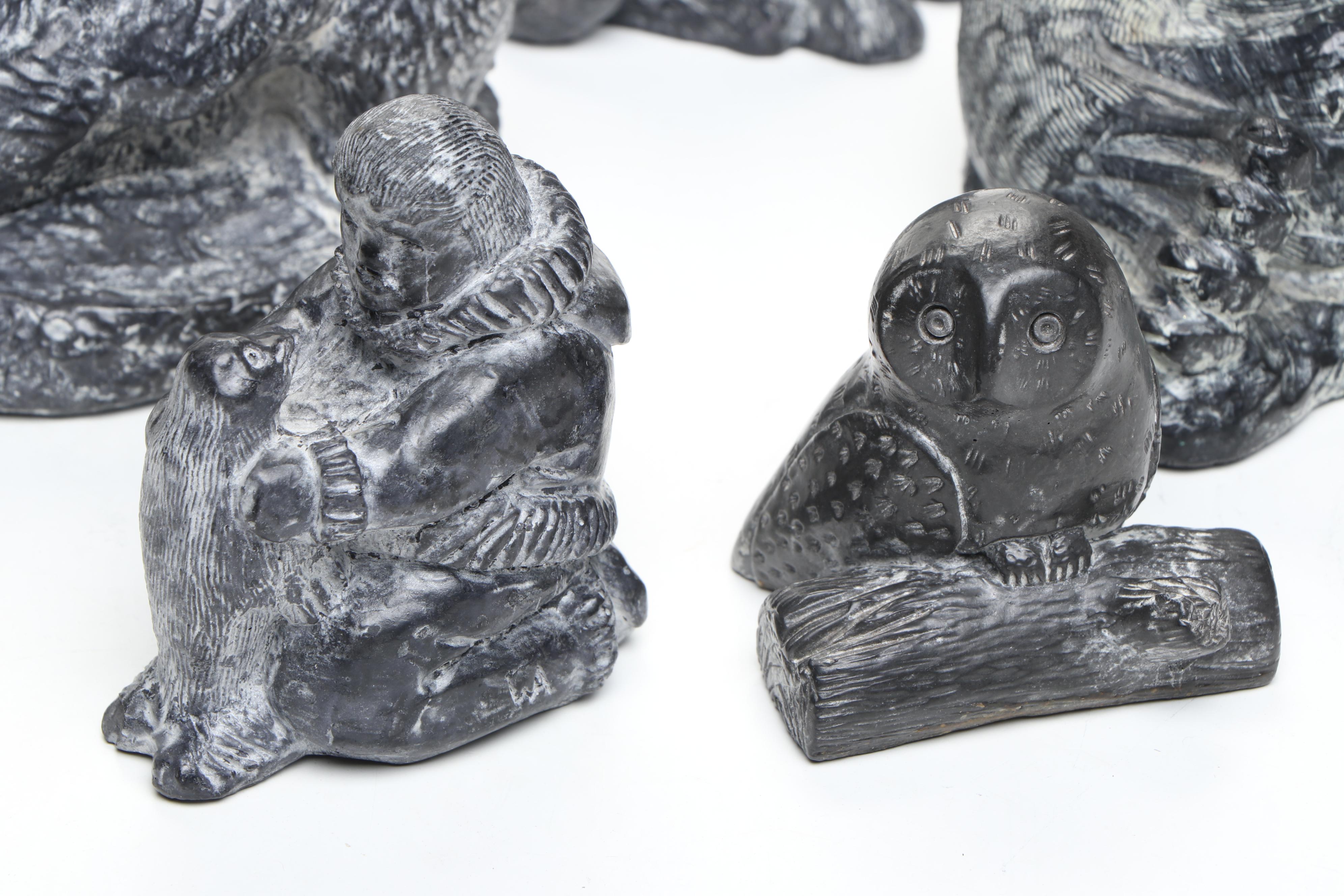 Canada Wolf Originals Owl, Seal, Bear Cubs and Native Alaskan Figures