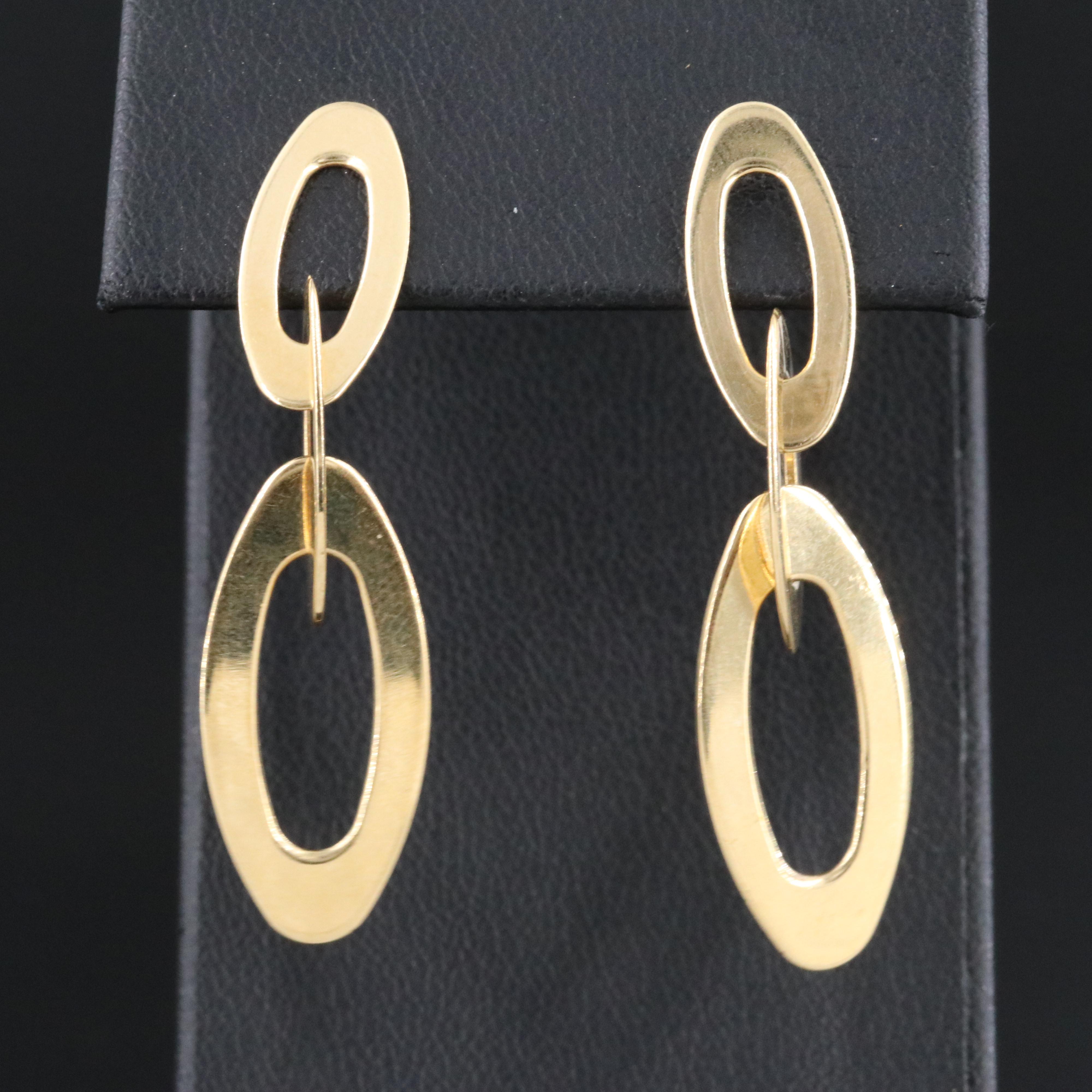 Roberto Coin Chic and Shine 18K Oval Earrings