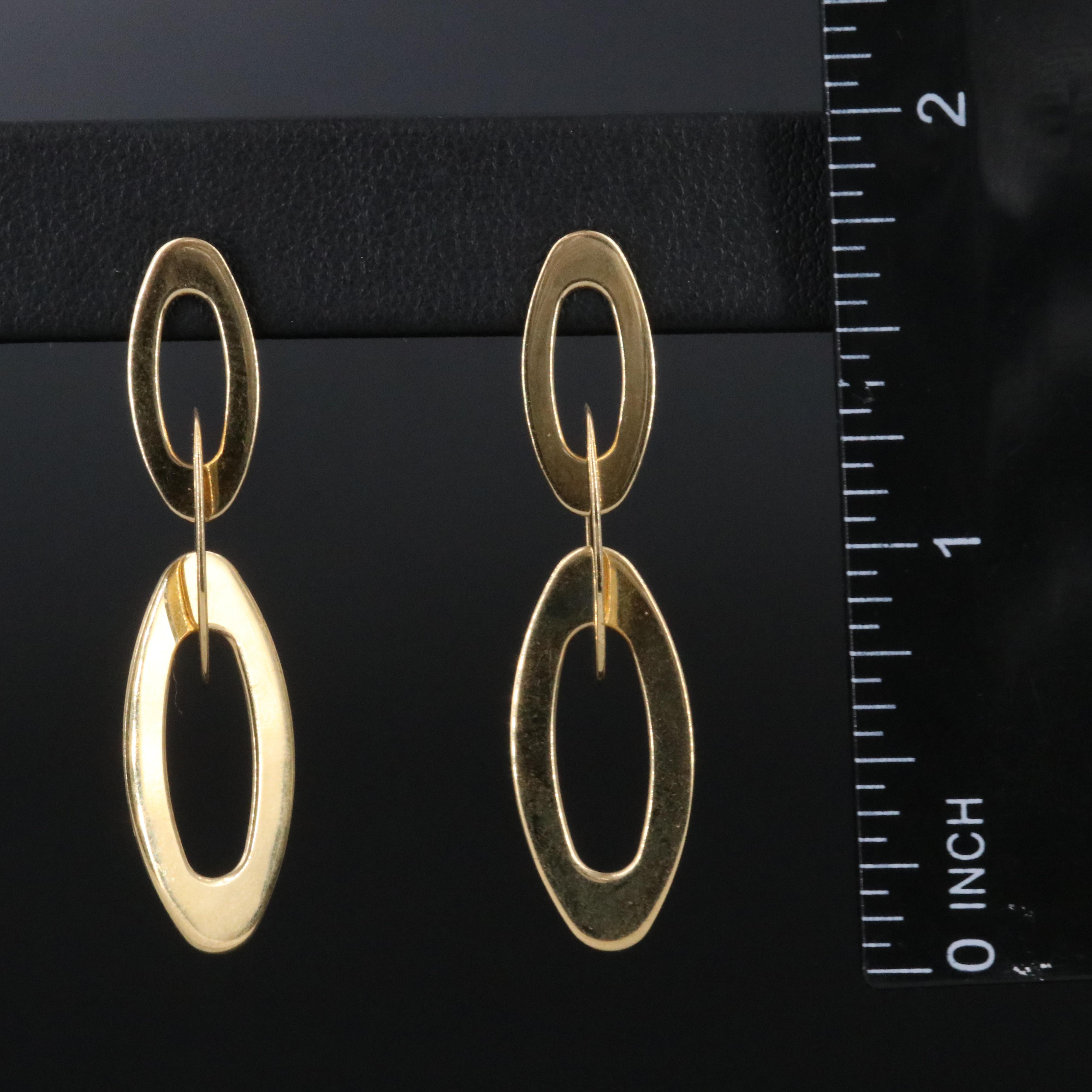 Roberto Coin Chic and Shine 18K Oval Earrings