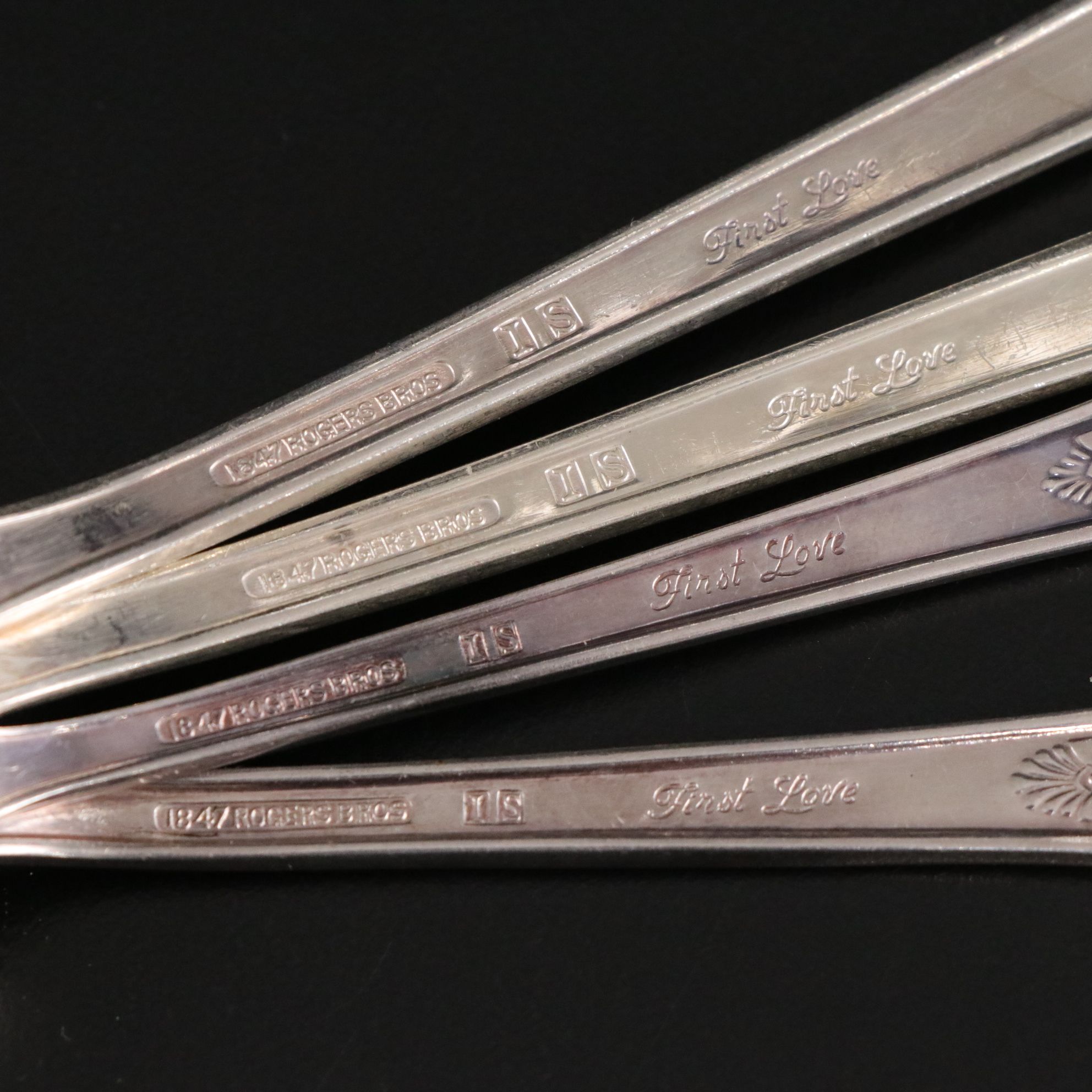 Rogers Bros. "First Love" Silver Plate Flatware Set with Case
