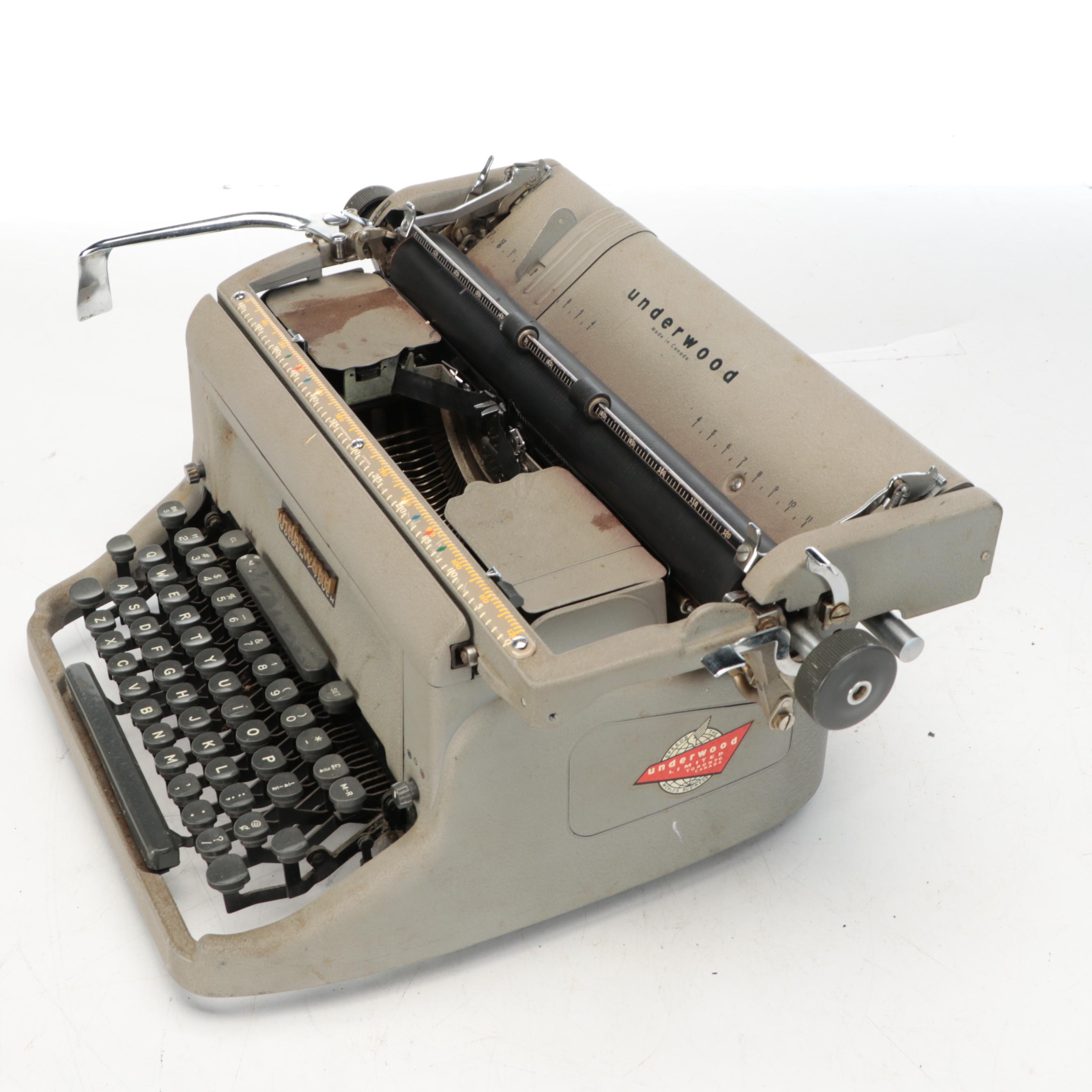 Underwood Limited Golden Touch Portable Manual Typewriter