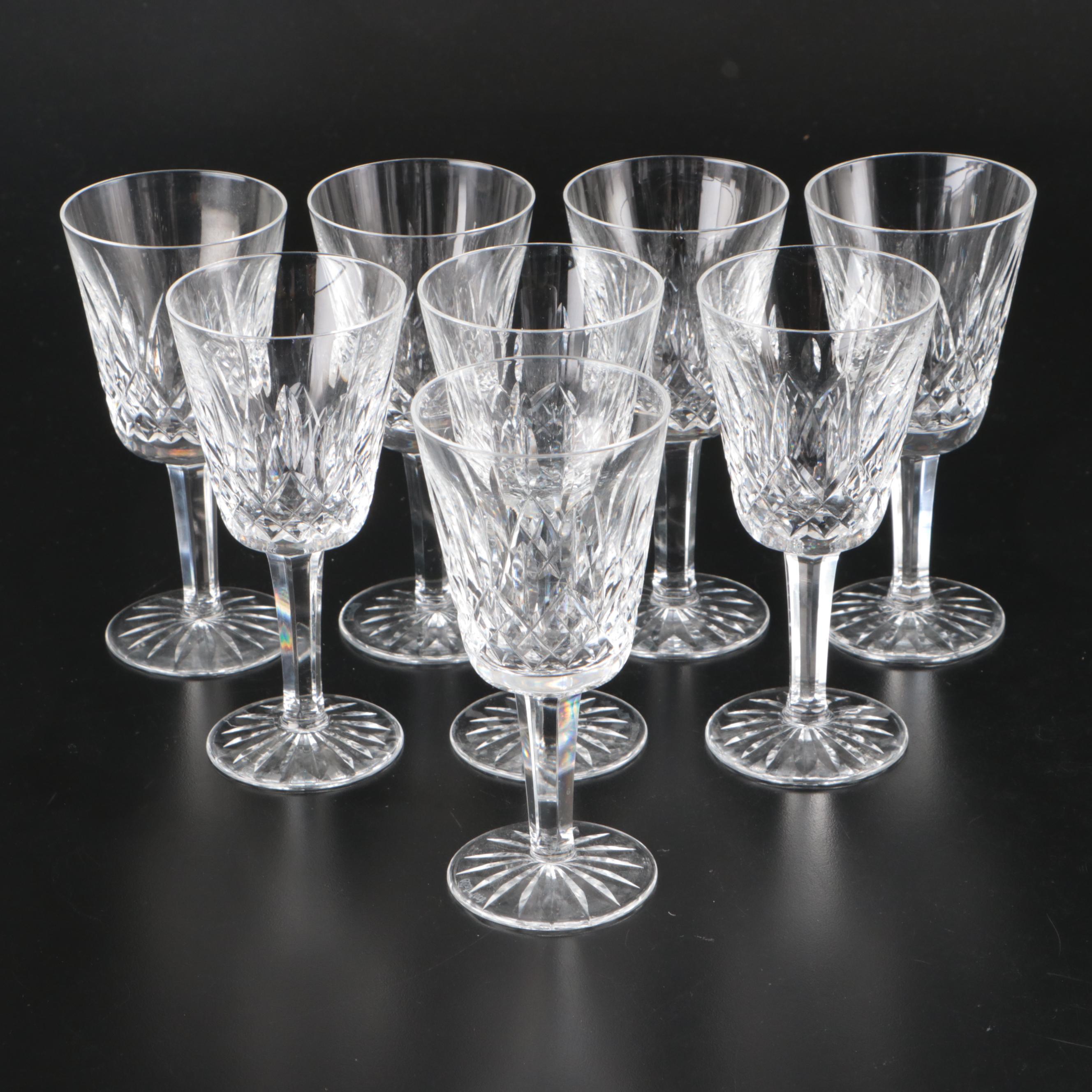 Waterford Crystal "Lismore" White Wine Glasses