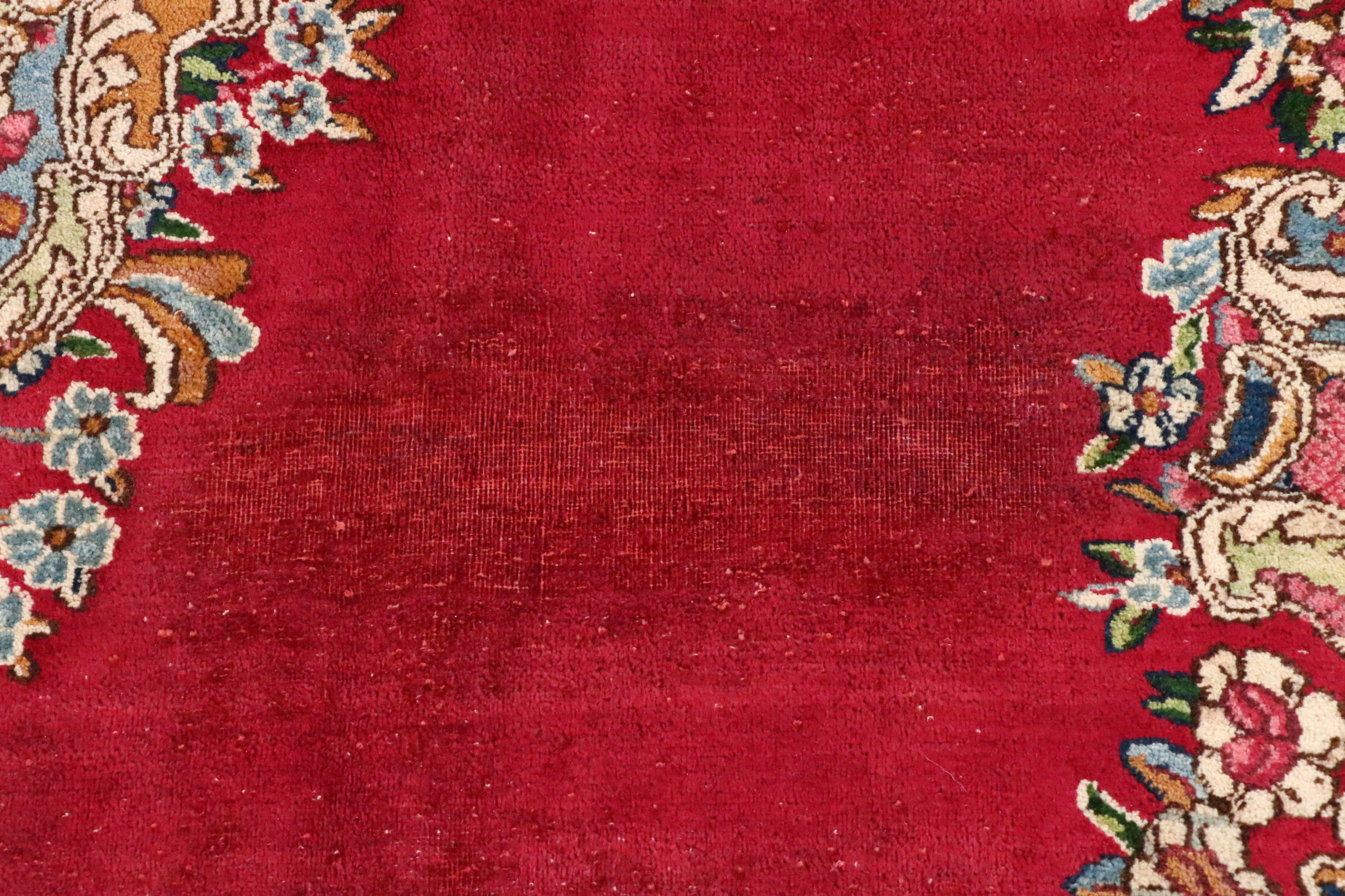 9'10 x 14'5 Hand-Knotted Persian Kashmar Room-Sized Rug