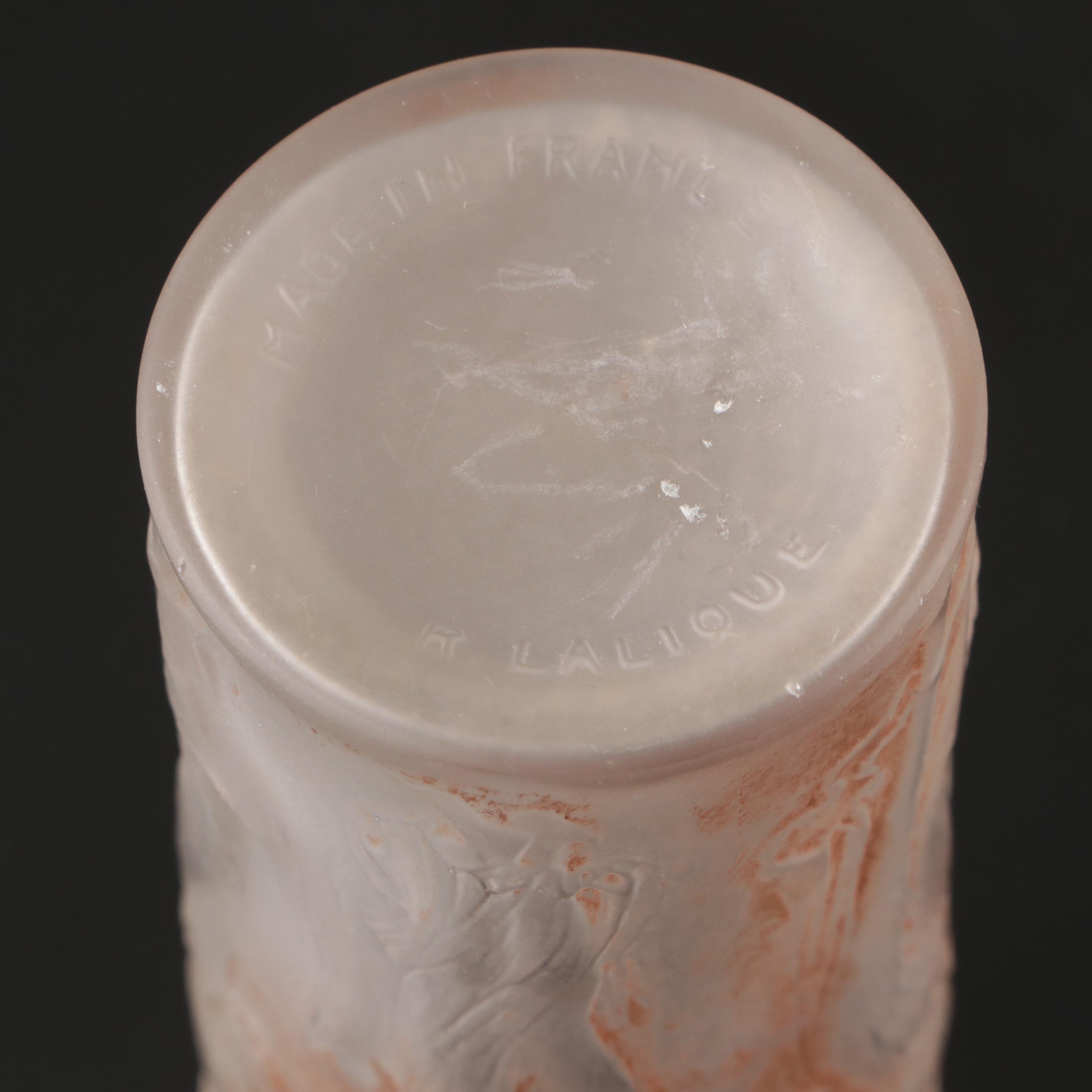 Lalique "Rene" Glass Bud Vase