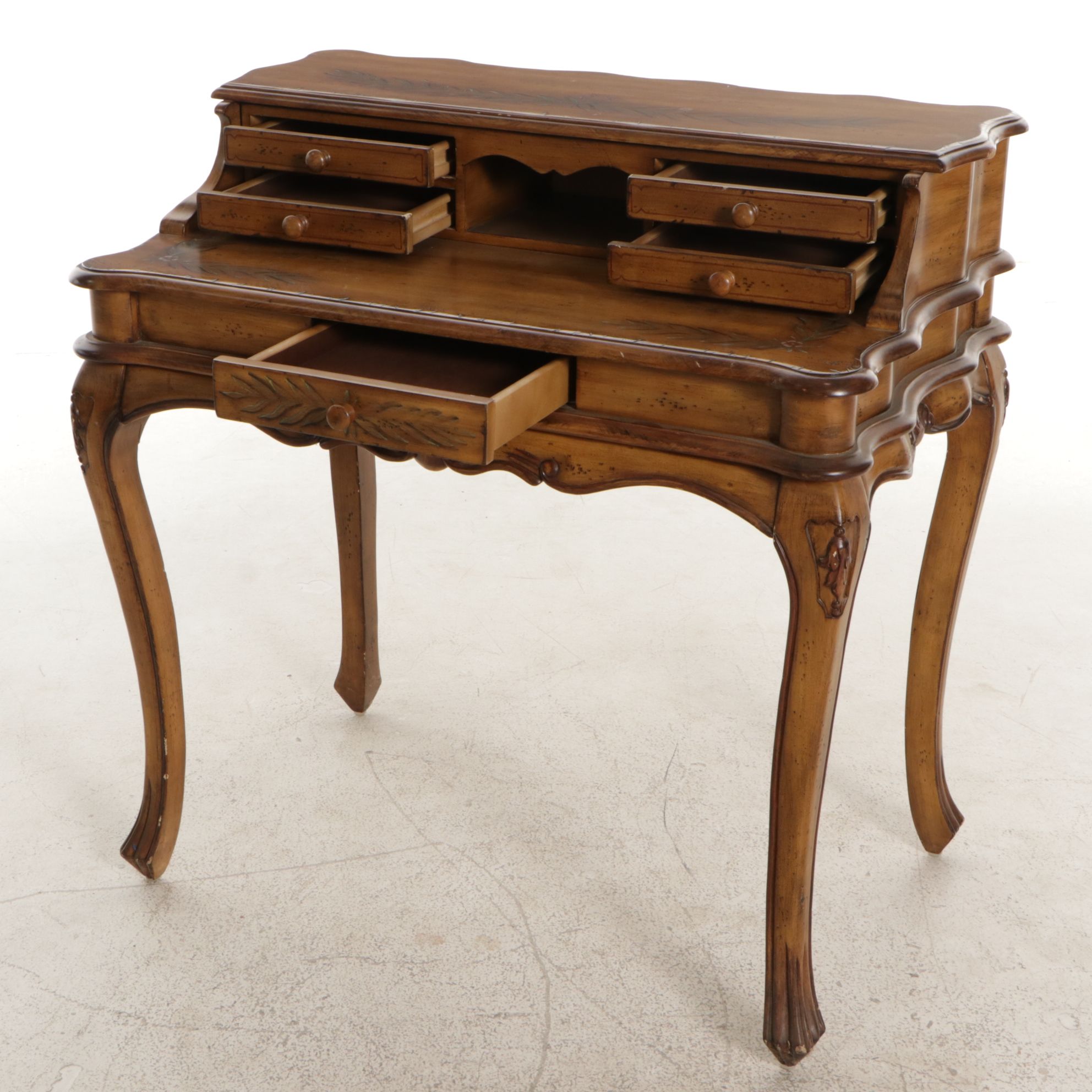 French Provincial Style Hand-Decorated Writing Desk