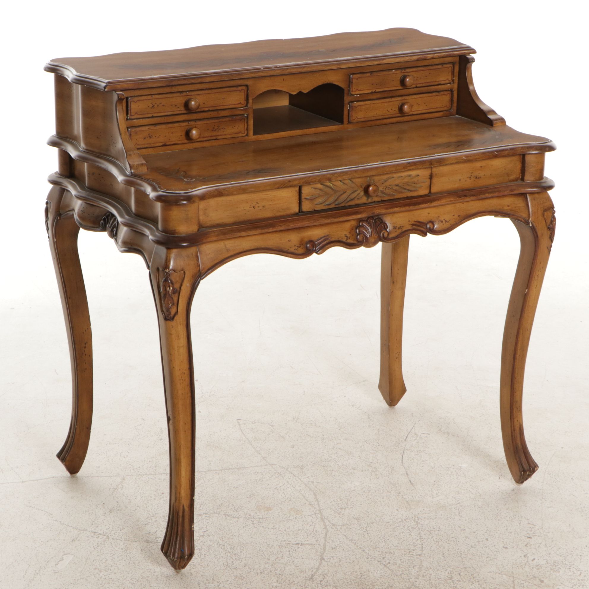 French Provincial Style Hand-Decorated Writing Desk