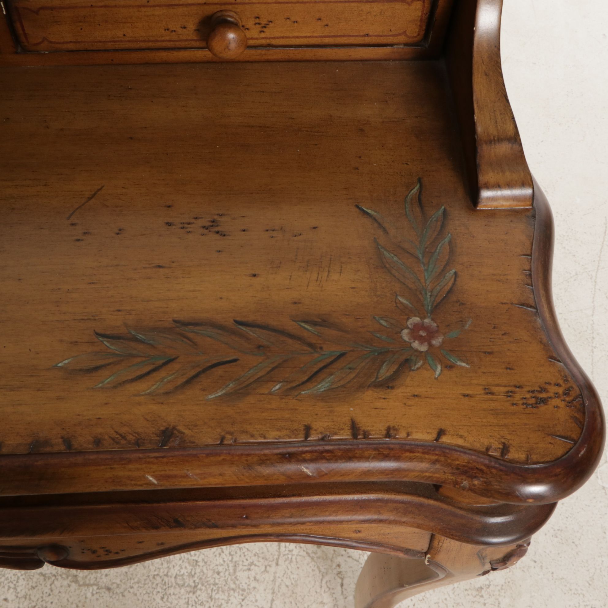French Provincial Style Hand-Decorated Writing Desk