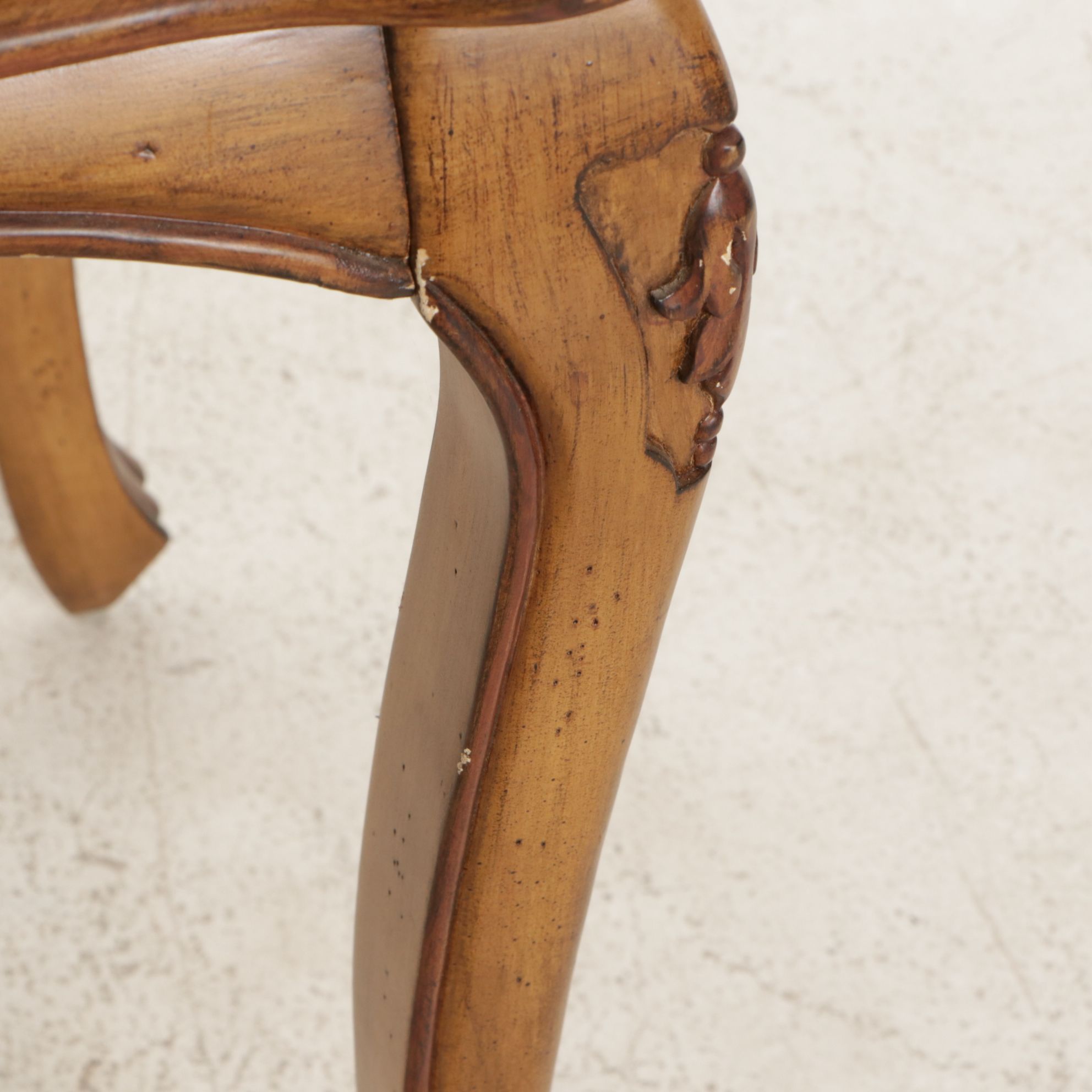 French Provincial Style Hand-Decorated Writing Desk