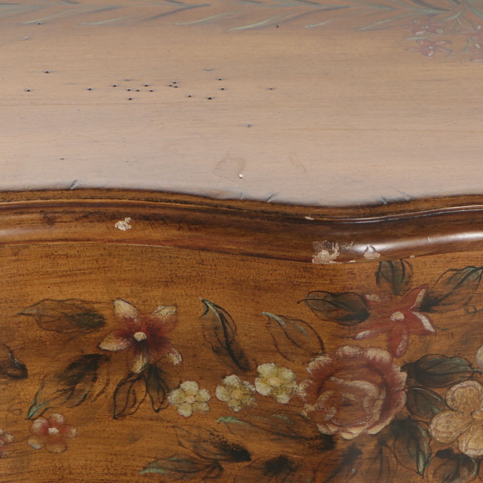 French Provincial Style Hand-Decorated Writing Desk