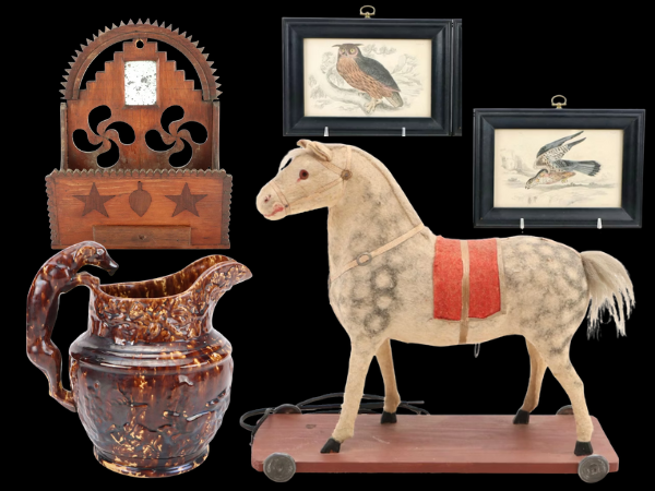 Rustic Charm: Primitives, Antiques, Staffordshire & Bennington Pottery