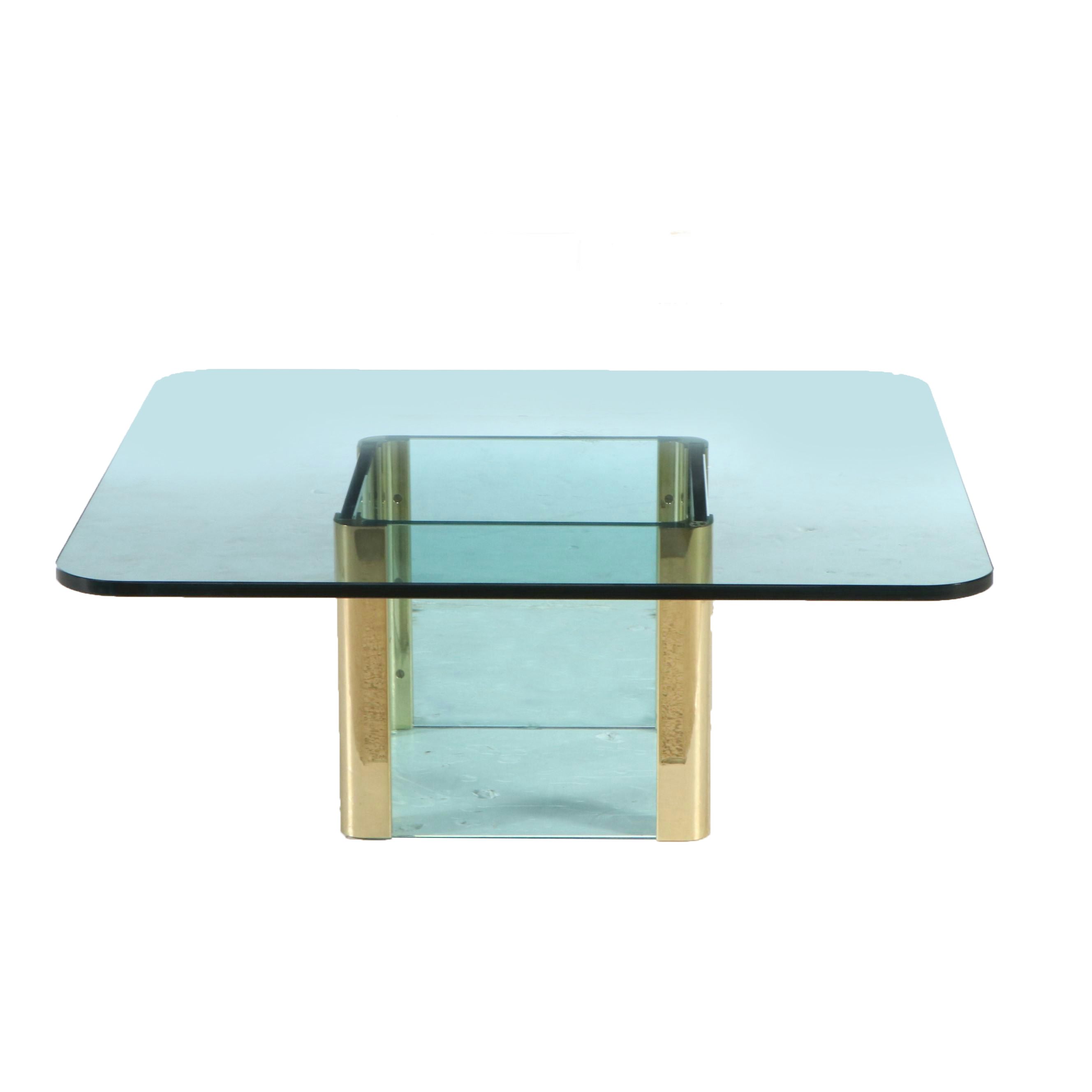 Mid Century Modern Glass Coffee Table