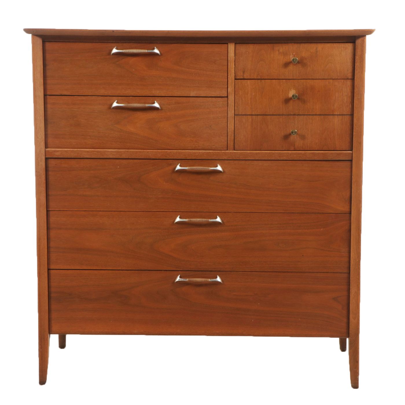 Drexel Mid Century Modern Style Walnut Chest of Drawers