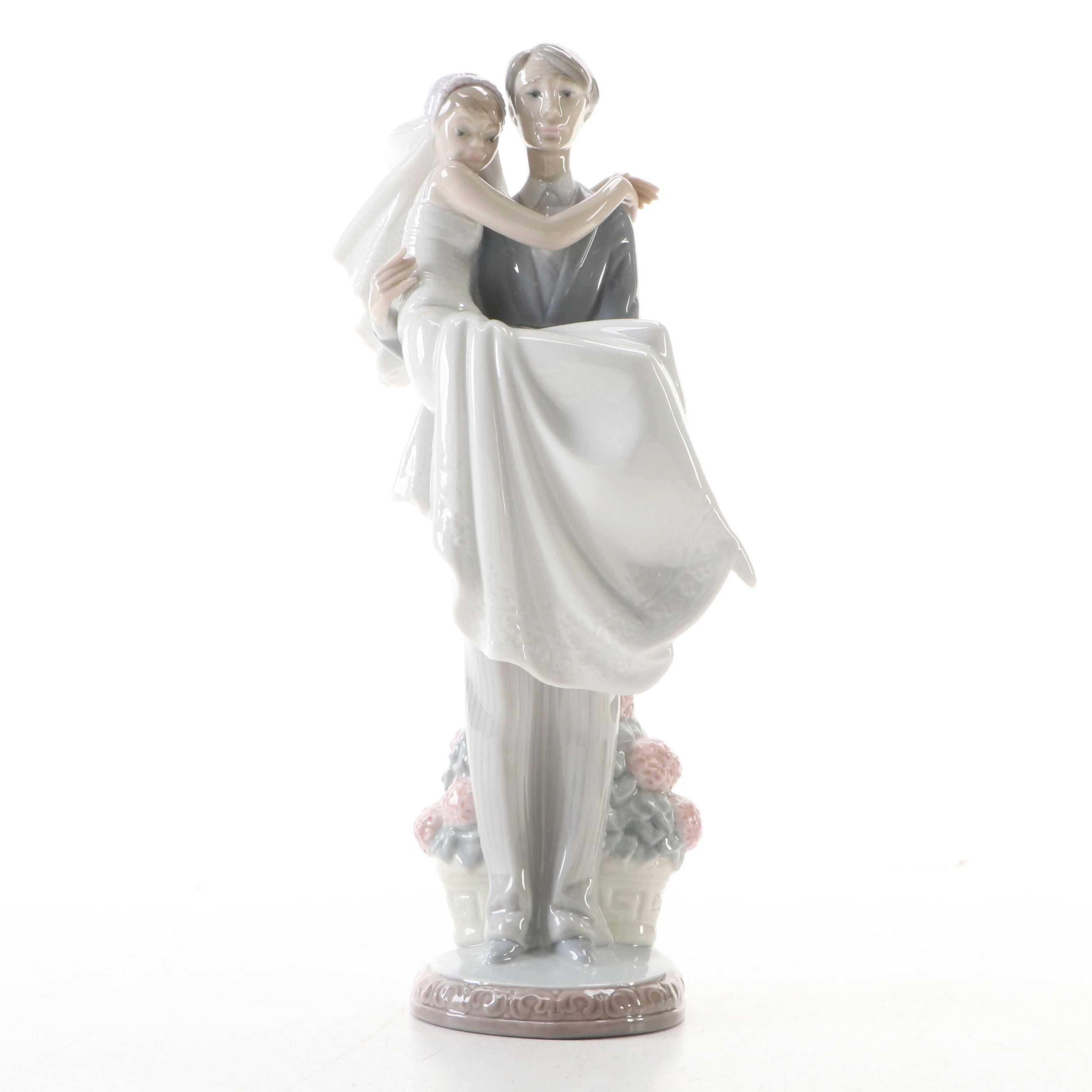 Juan Huerta for Lladró "Over the Threshold" Porcelain Bride and Groom