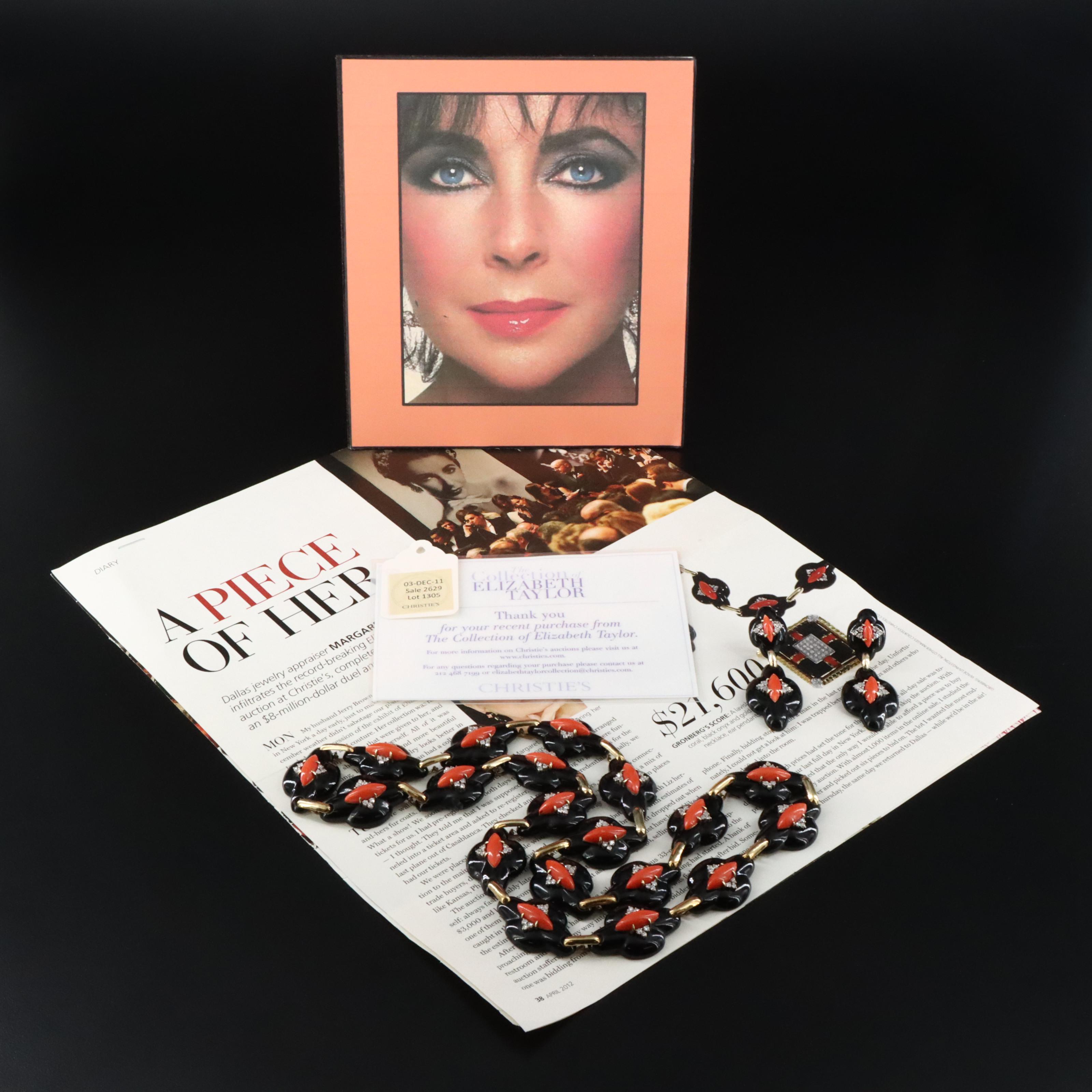 Elizabeth Taylor's Personal Collection 14K Gemstone and 3.03 CTW Diamond Set