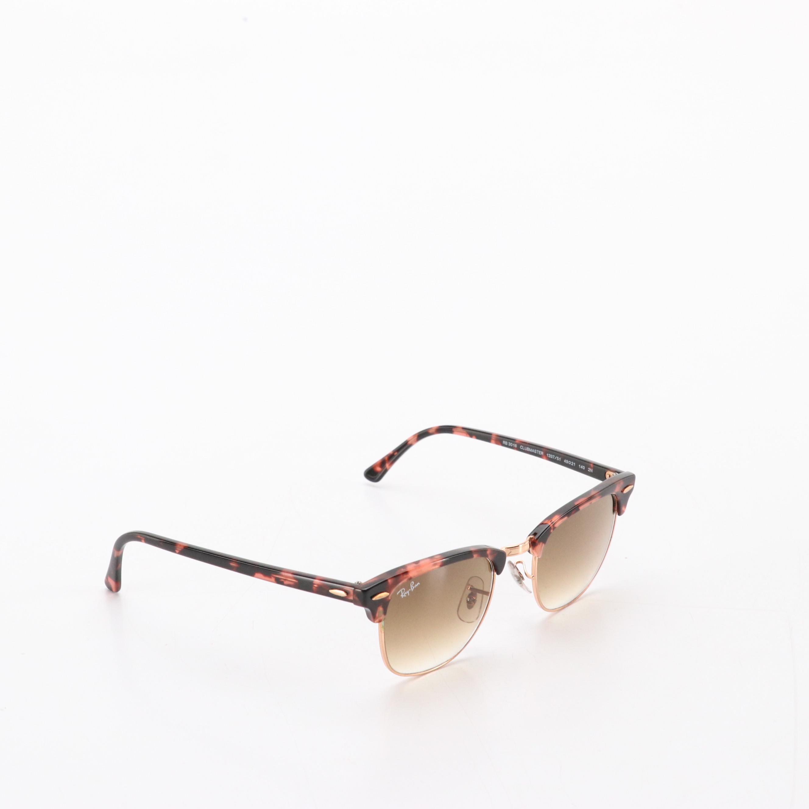 Ray-Ban RB 3016 Clubmaster 1337/51 Havana Sunglasses in Case