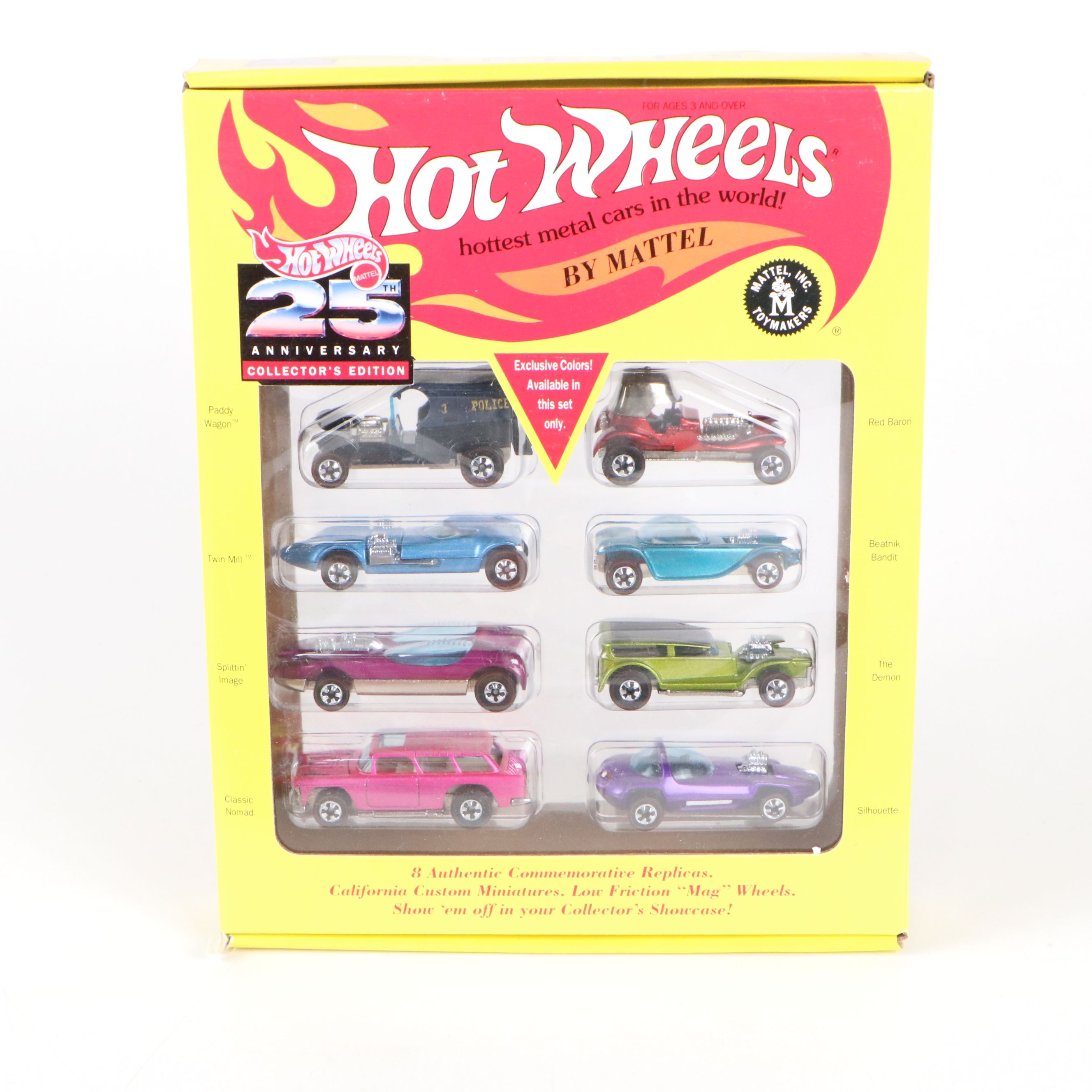 Hot Wheels 25th Anniversary Collector's Edition and More Cars, 1992–1993