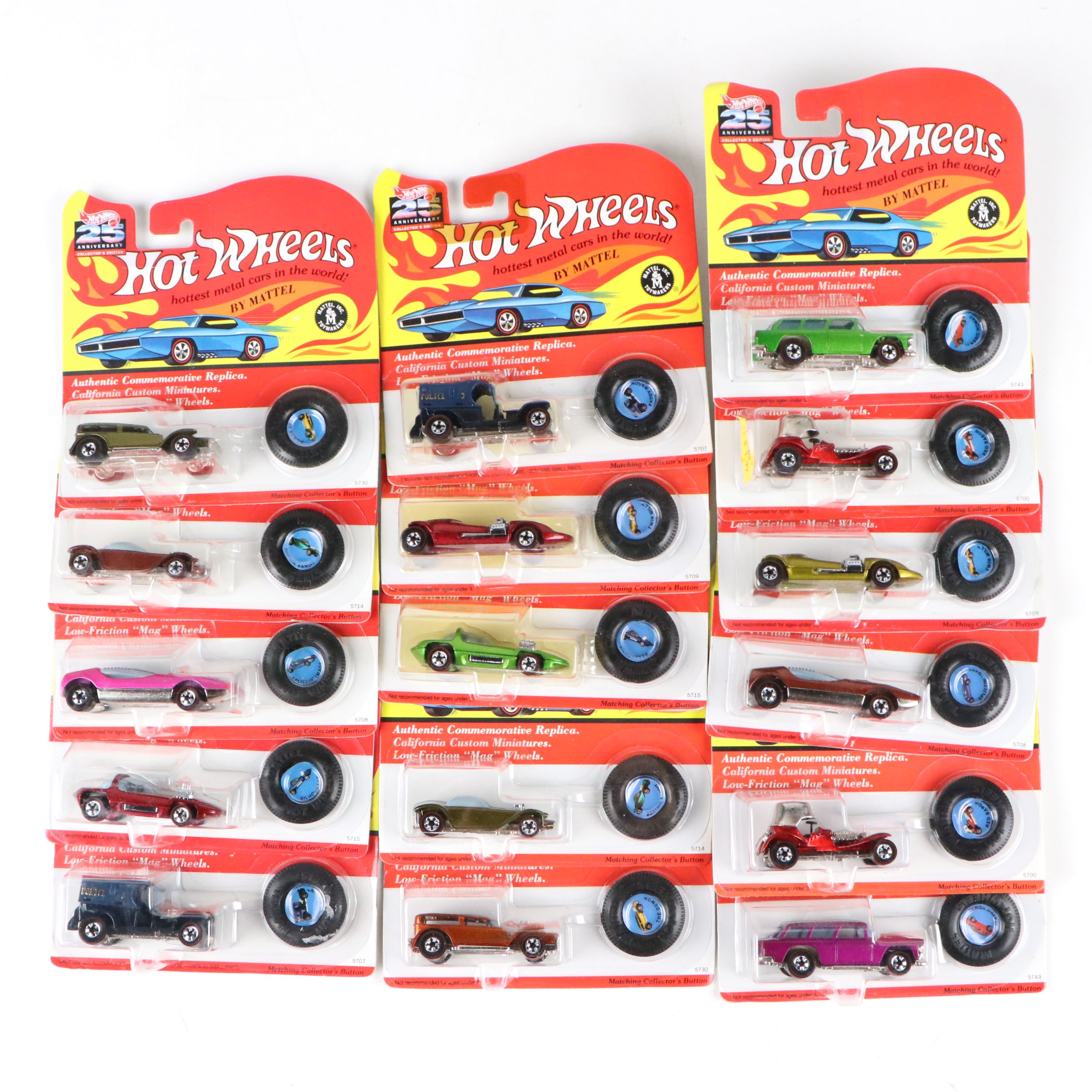 Hot Wheels 25th Anniversary Collector's Edition and More Cars, 1992–1993