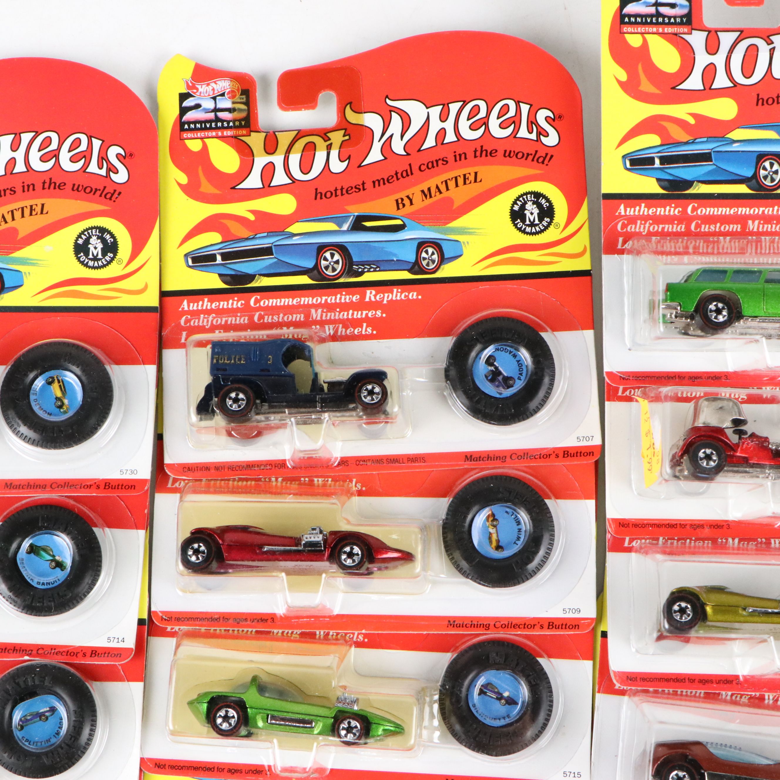 Hot Wheels 25th Anniversary Collector's Edition and More Cars, 1992–1993