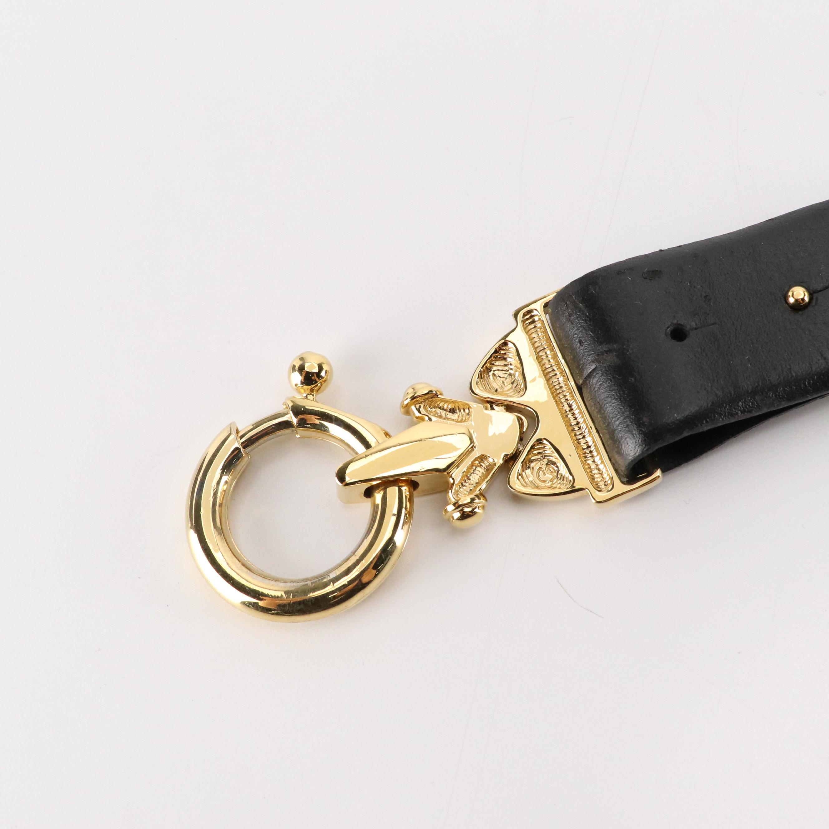 St. John Studded Leather Belt