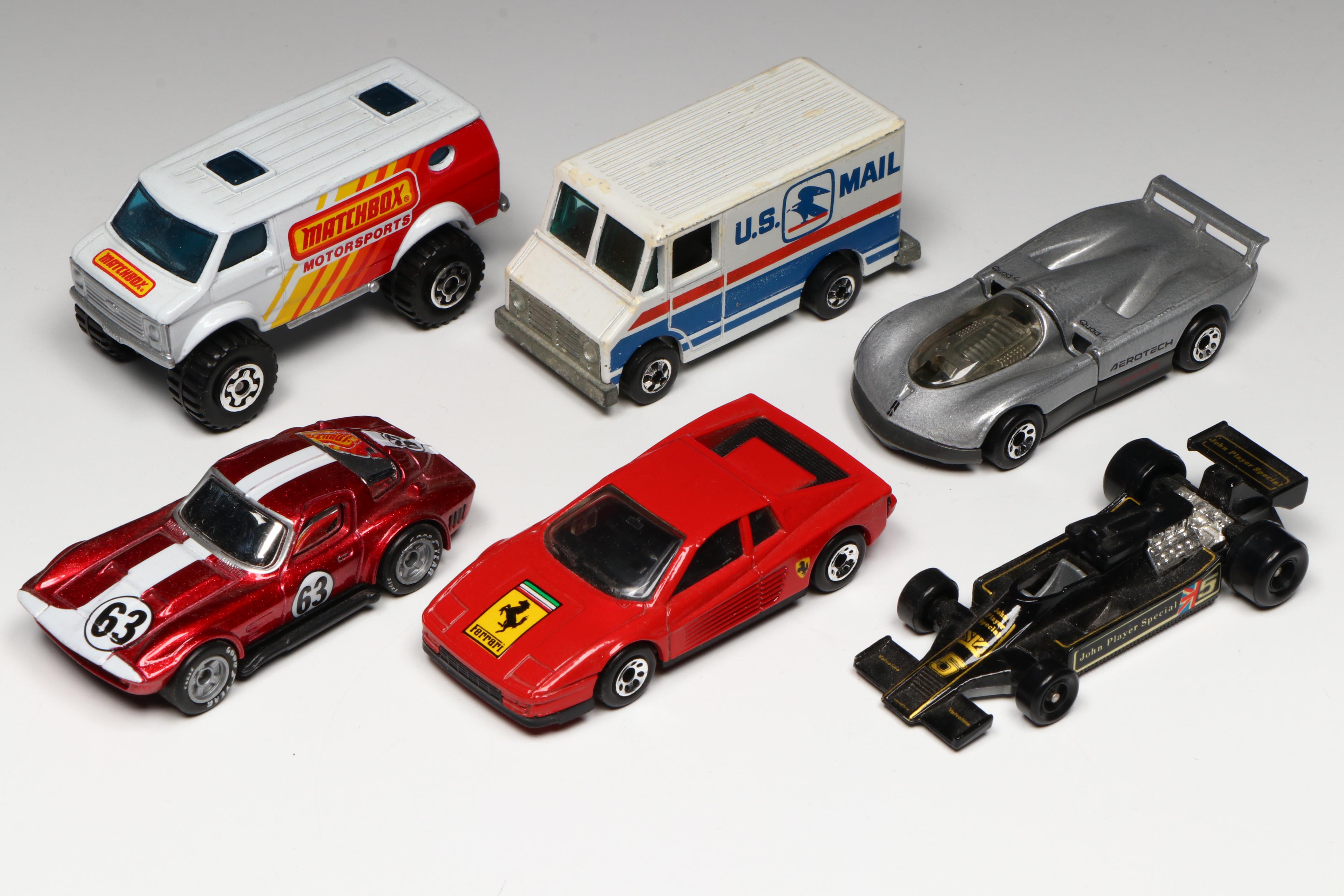 Hot Wheels "Corvette Stingray," "Formula 5000" and More Toy Cars in Cases