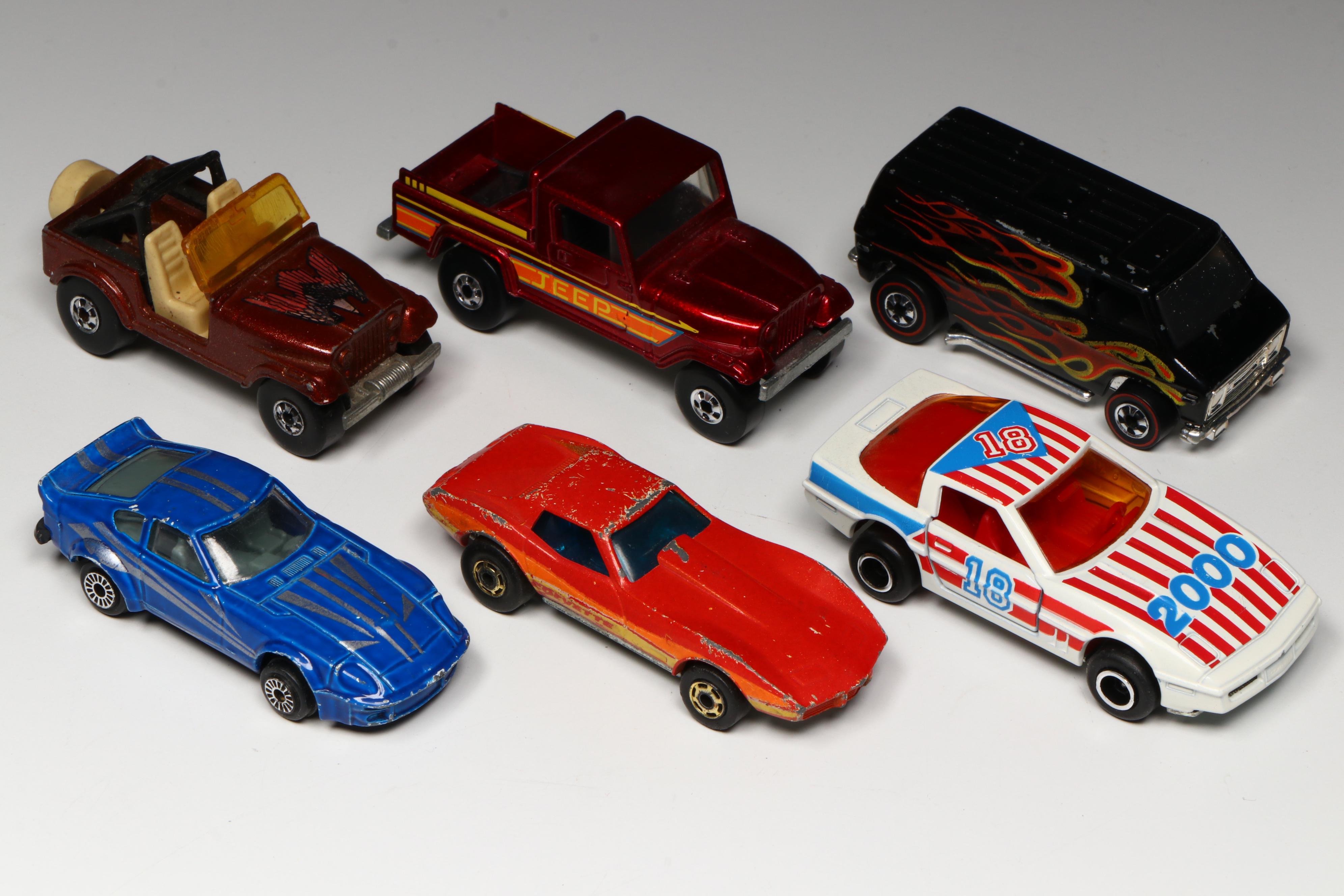 Hot Wheels "Corvette Stingray," "Formula 5000" and More Toy Cars in Cases