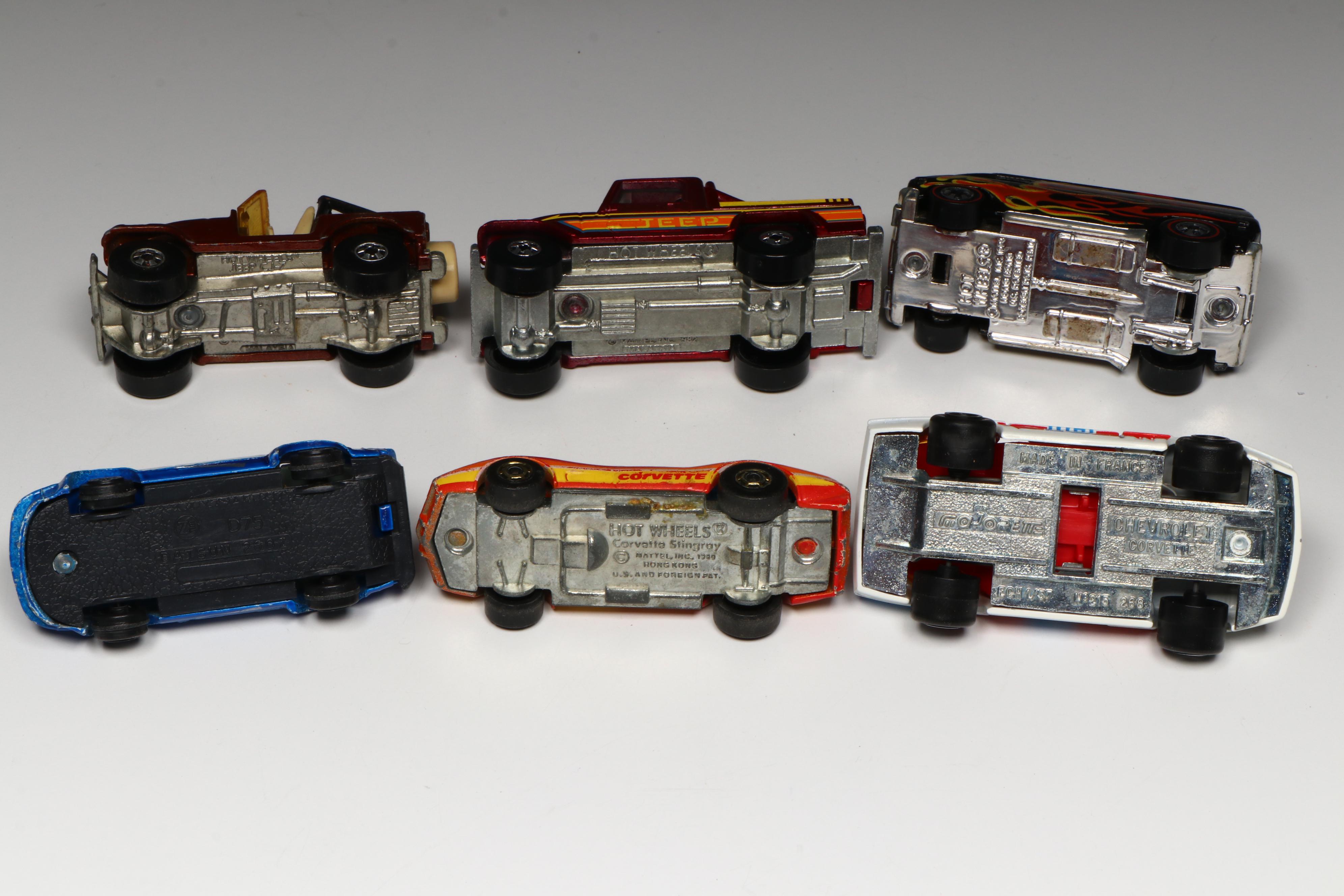Hot Wheels "Corvette Stingray," "Formula 5000" and More Toy Cars in Cases