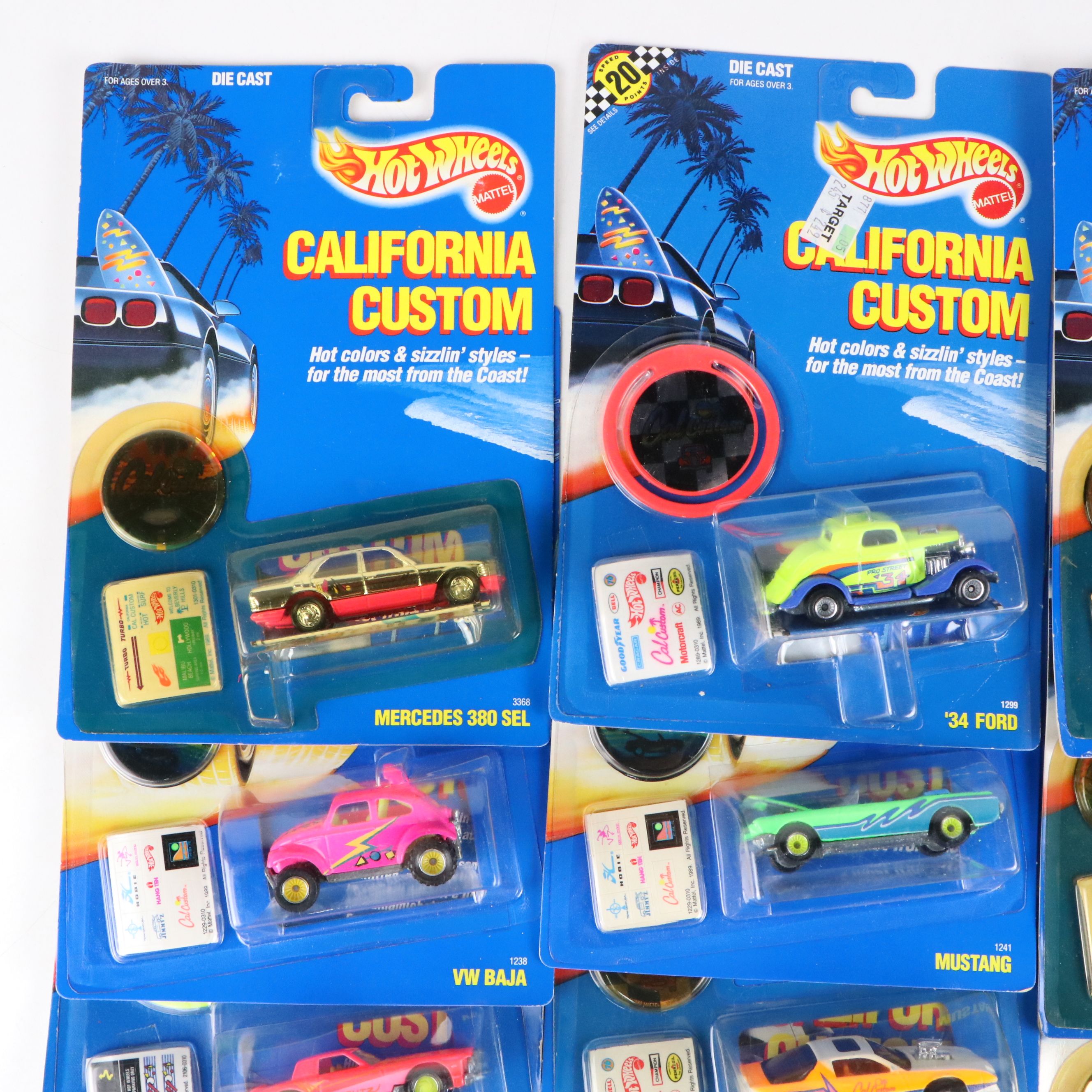 Hot Wheels "Corvette Funny Car" and More California Custom Cars, 1989