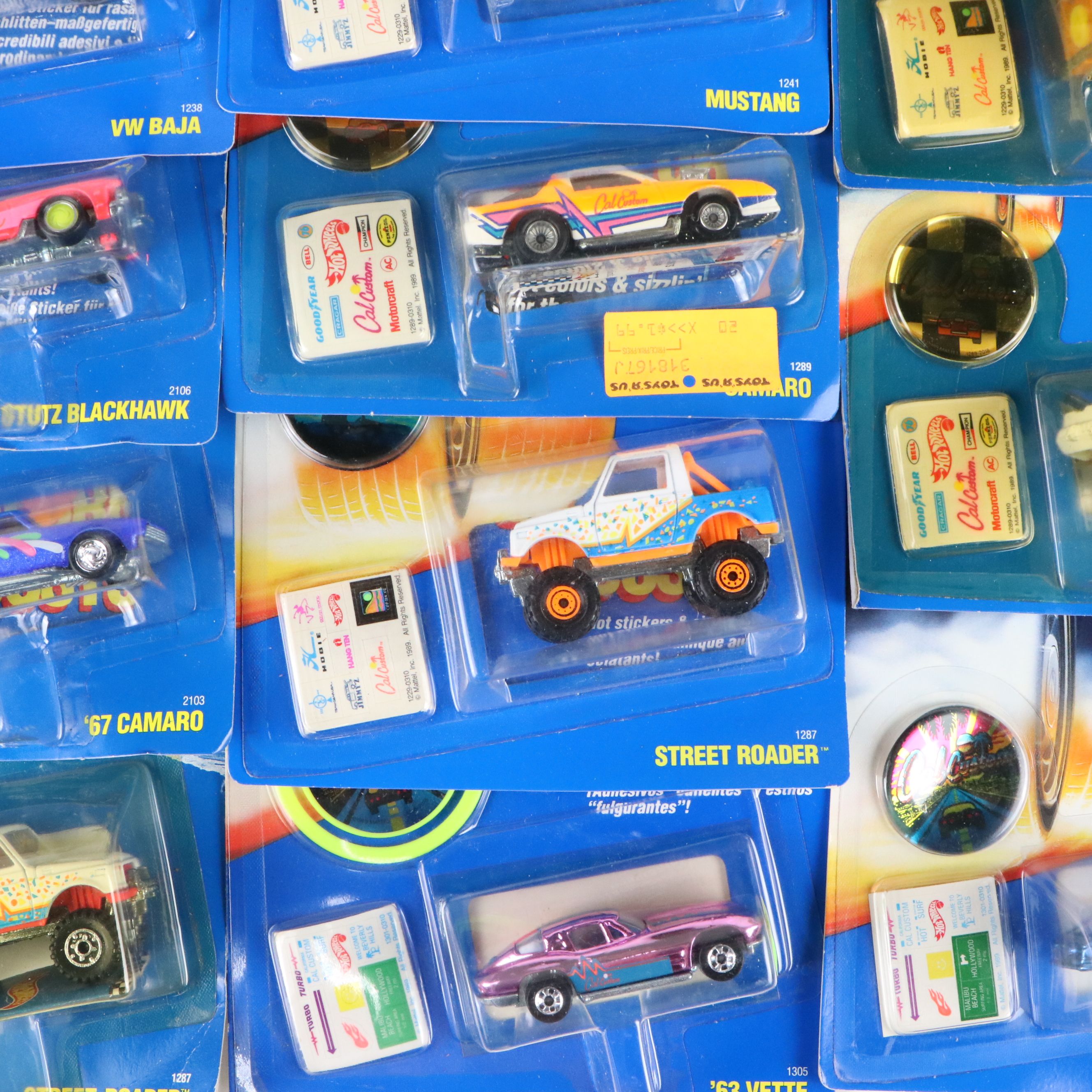 Hot Wheels "Corvette Funny Car" and More California Custom Cars, 1989