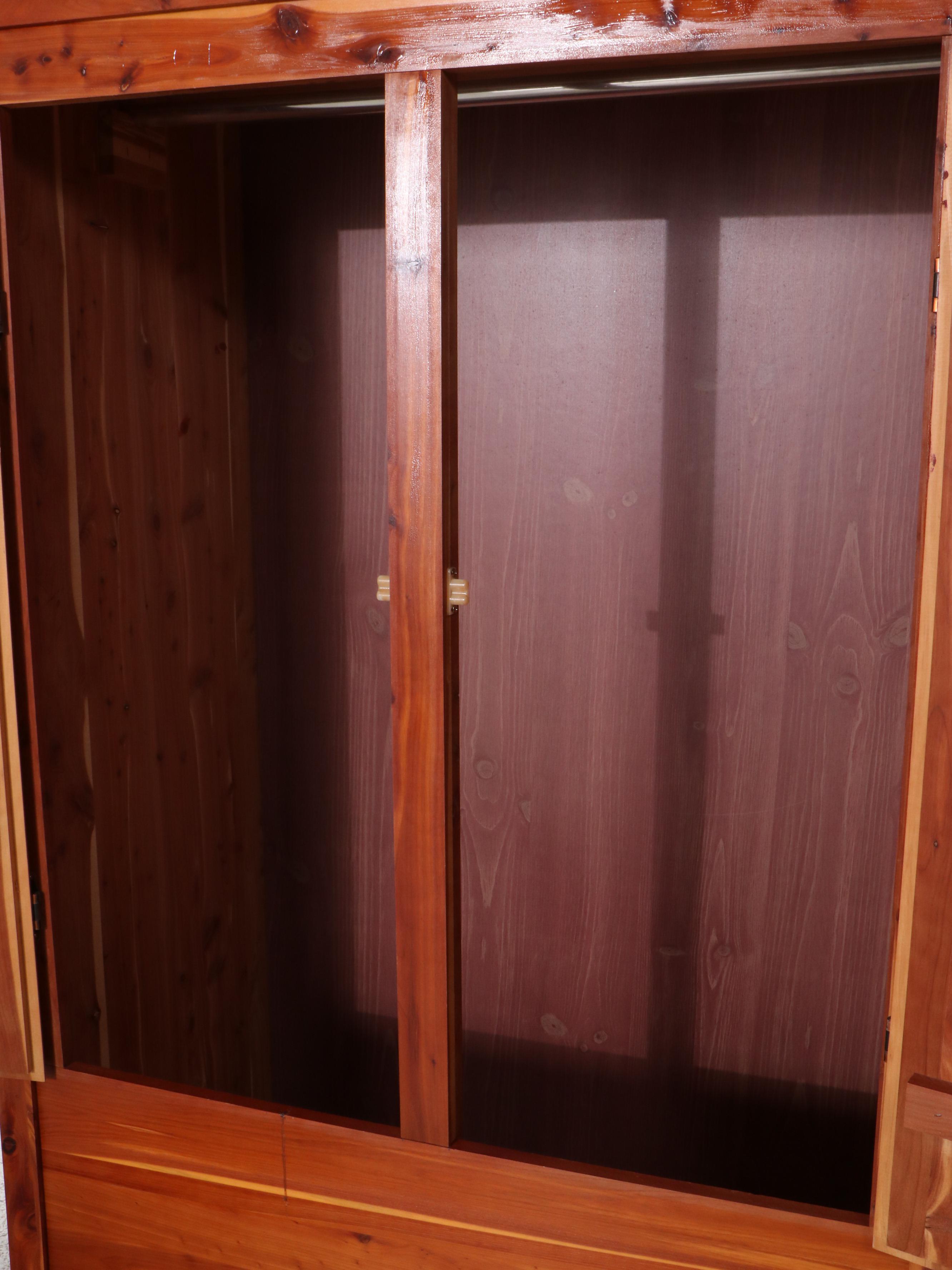 Pair of Murphy Mfg. Co. Red Cedar Wardrobes