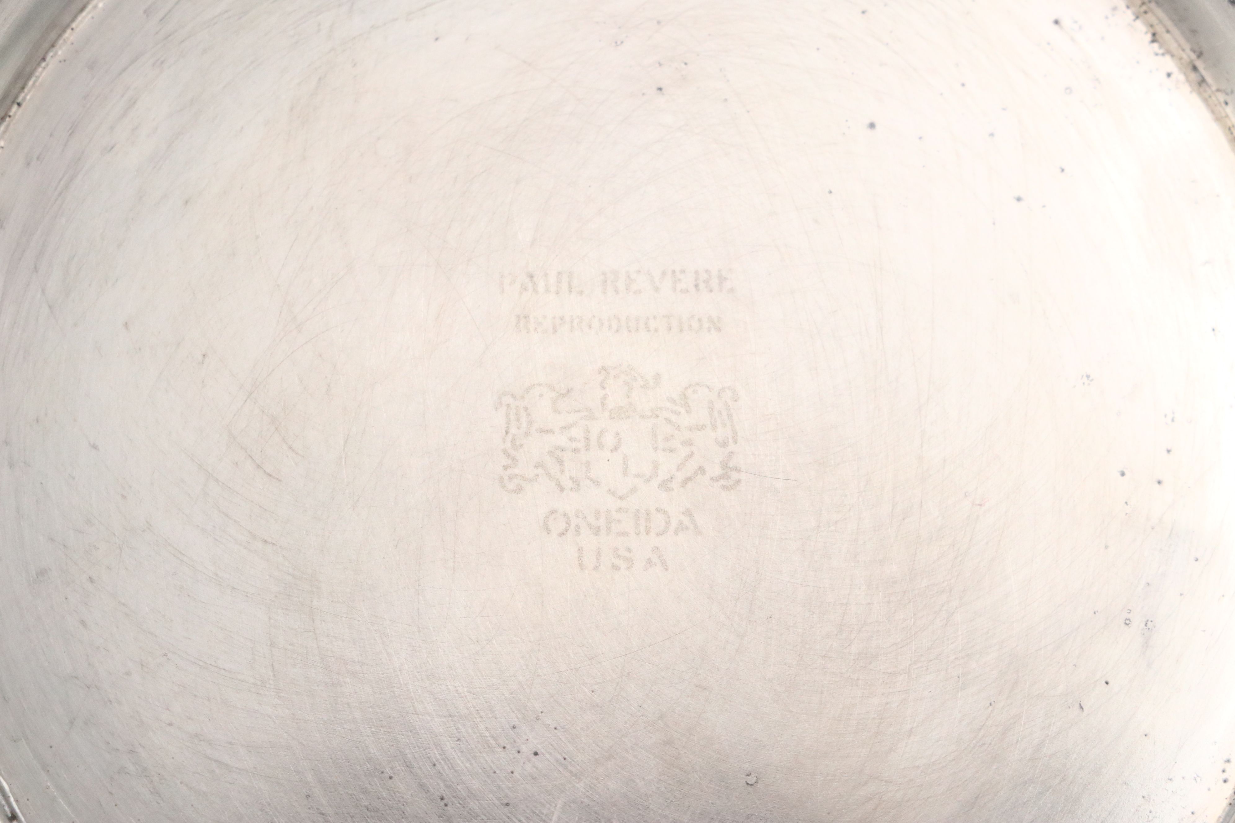 Oneida Reproduction Paul Revere Bowls with Silver Plate Serveware