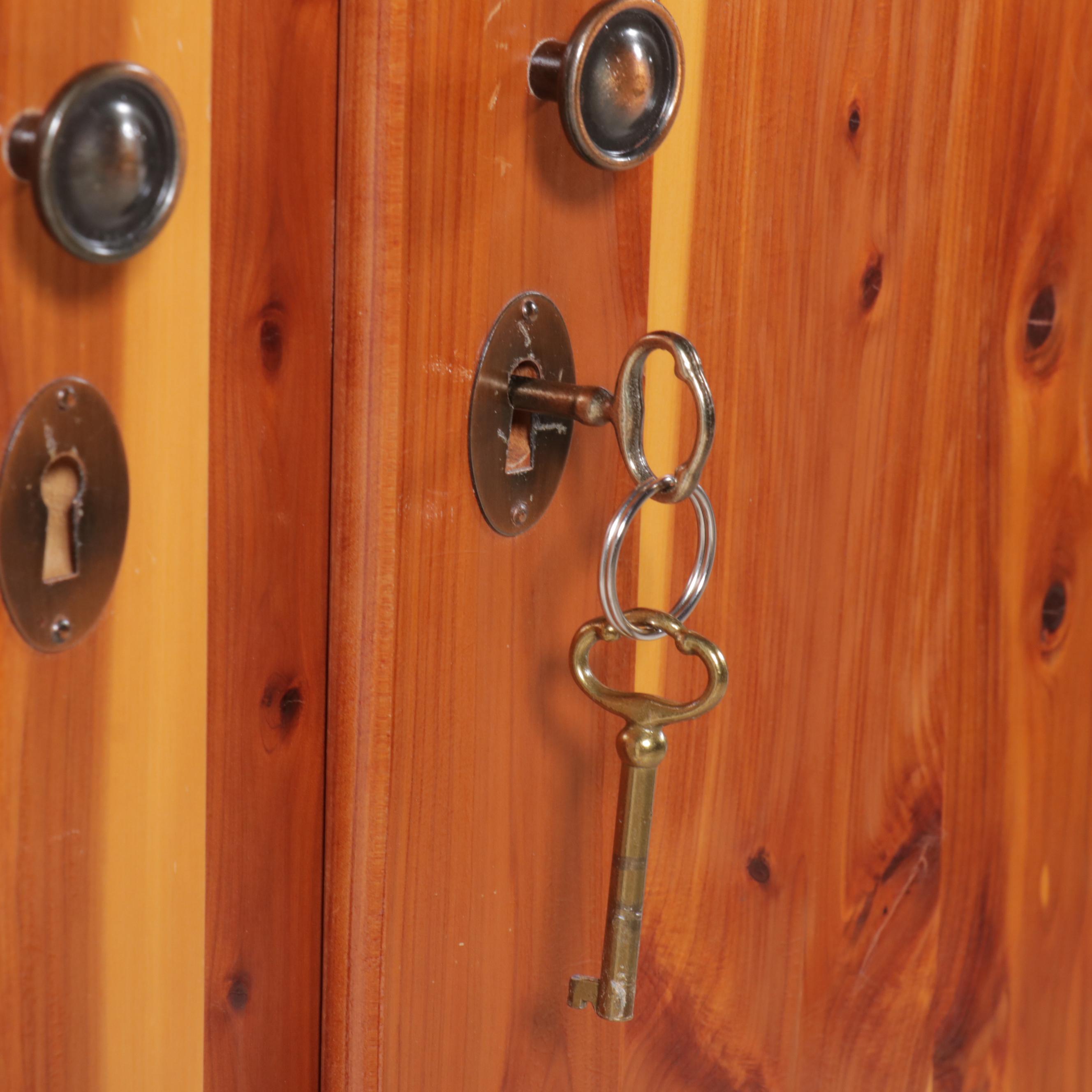 Pair of Murphy Furniture Mfg. Co. Red Cedar Wardrobes